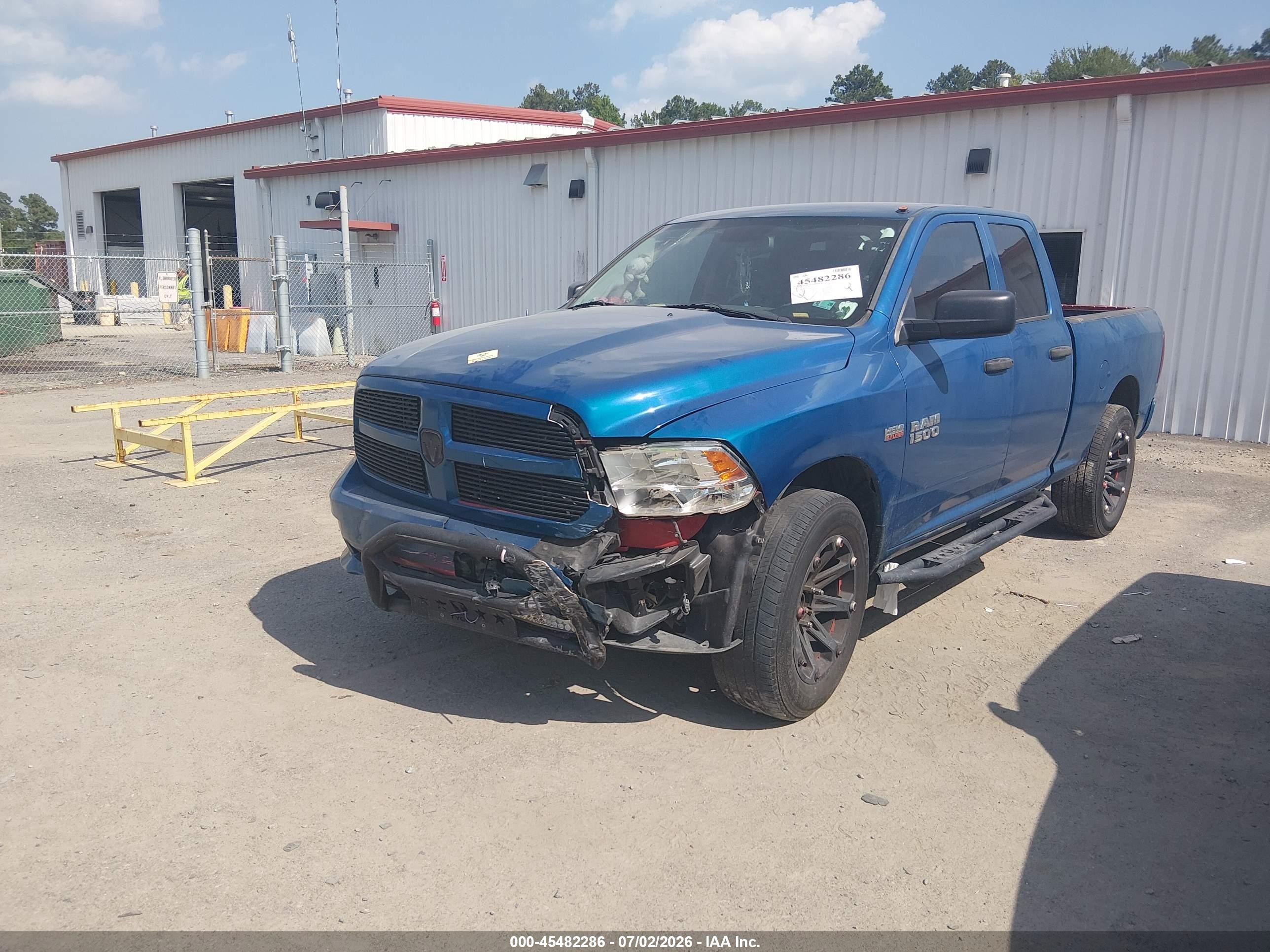 2014 Ram 1500 Express Blue vin: 1C6RR6FTXES140612