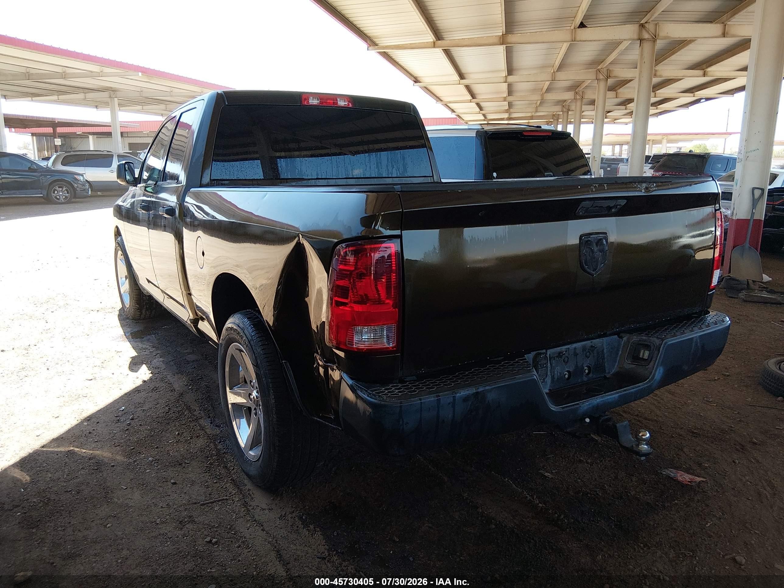 2014 Ram 1500 Tradesman Black vin: 1C6RR6FTXES228754