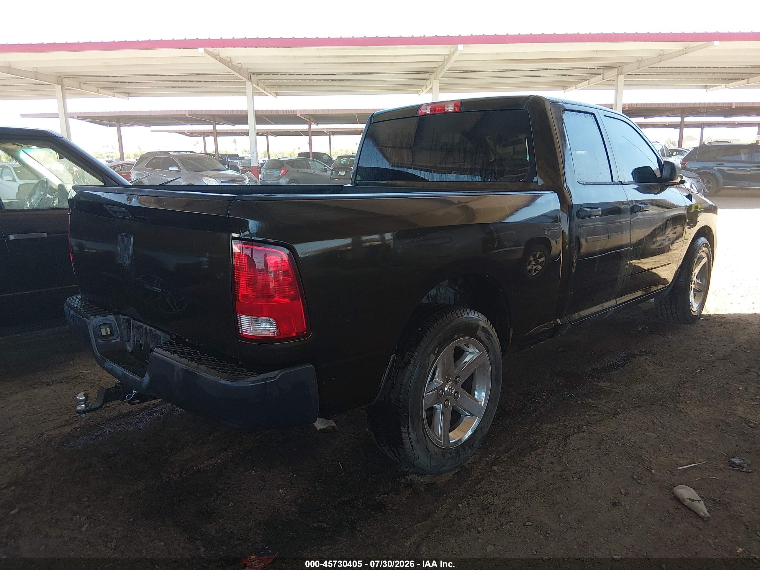 2014 Ram 1500 Tradesman Black vin: 1C6RR6FTXES228754