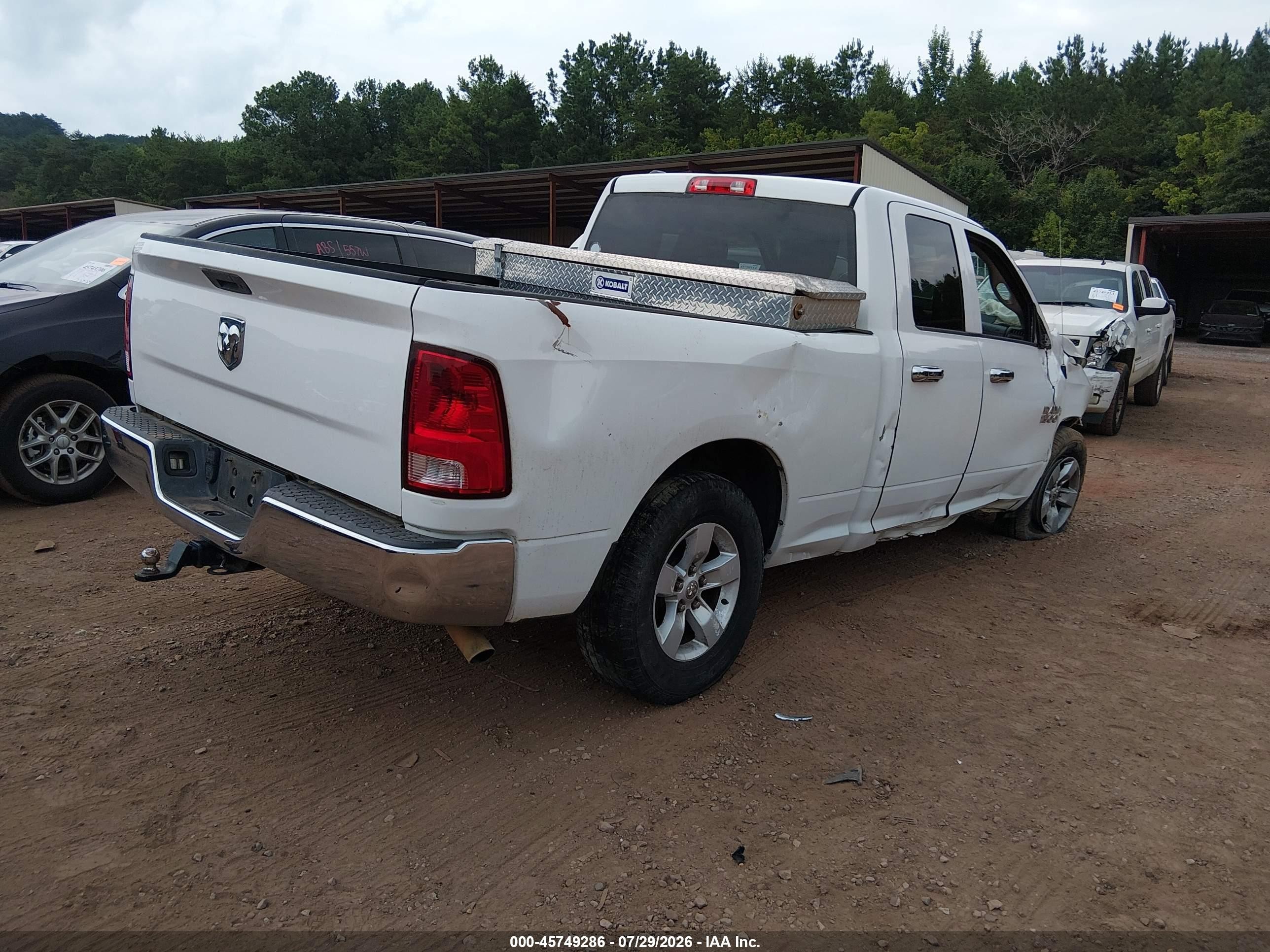 2014 Ram 1500 Tradesman Белый vin: 1C6RR6FTXES449111