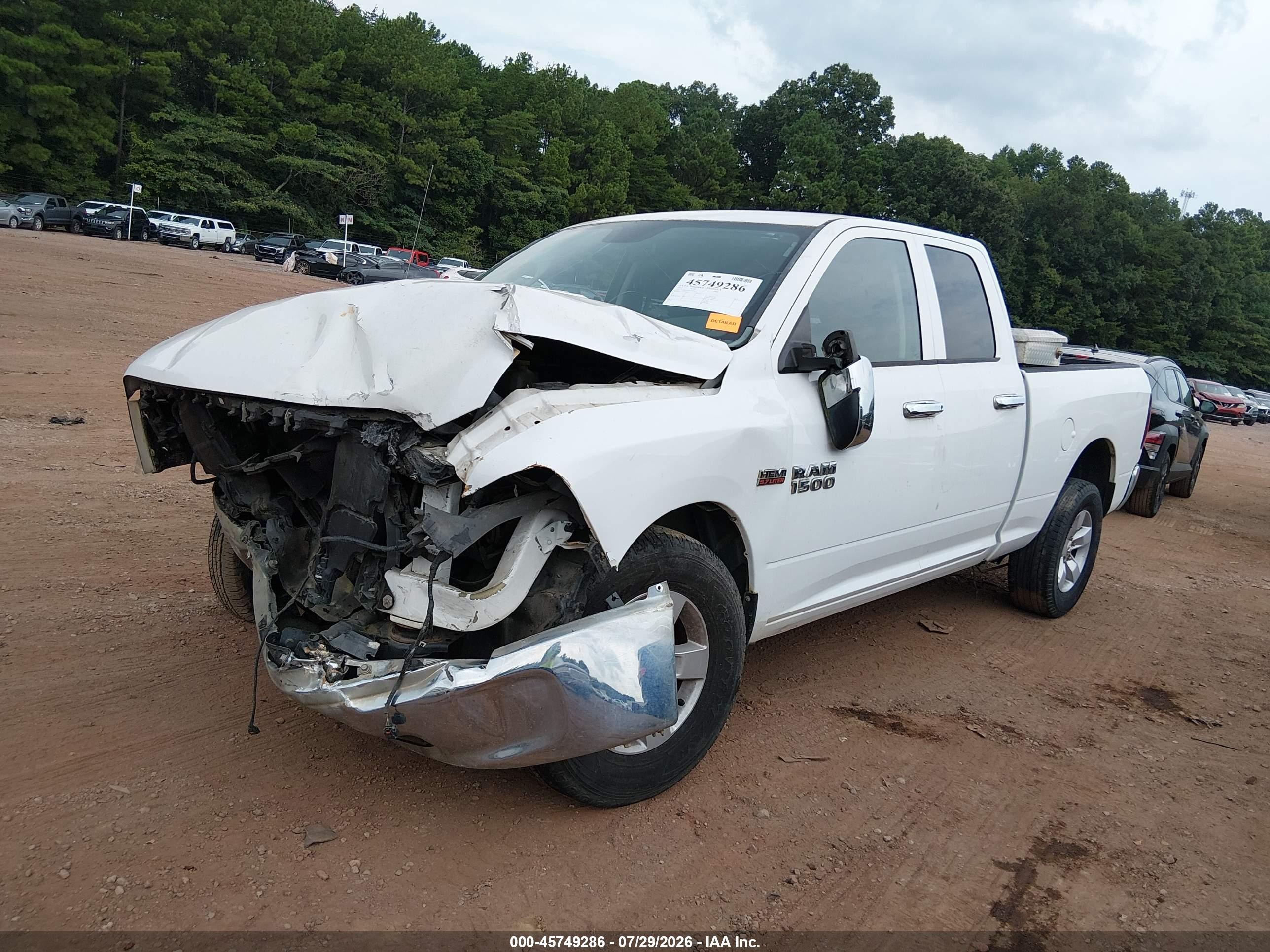 2014 Ram 1500 Tradesman Белый vin: 1C6RR6FTXES449111