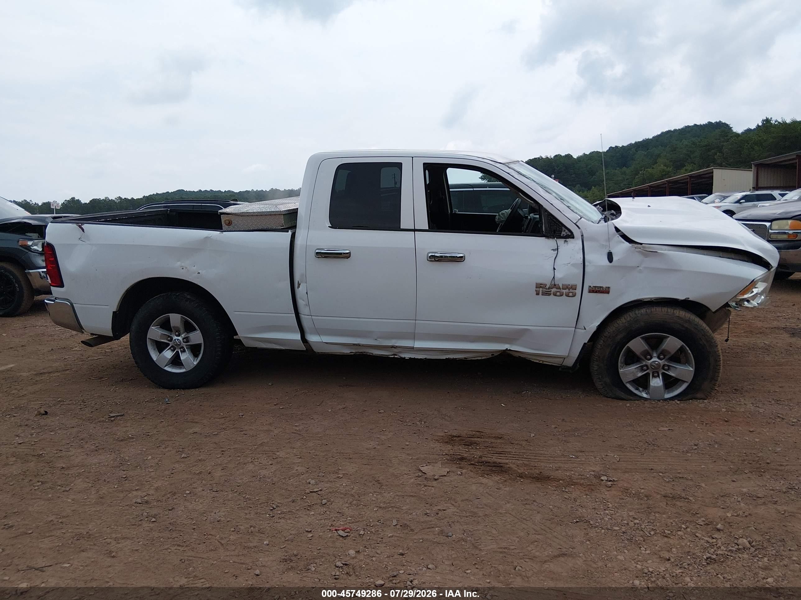 2014 Ram 1500 Tradesman Белый vin: 1C6RR6FTXES449111