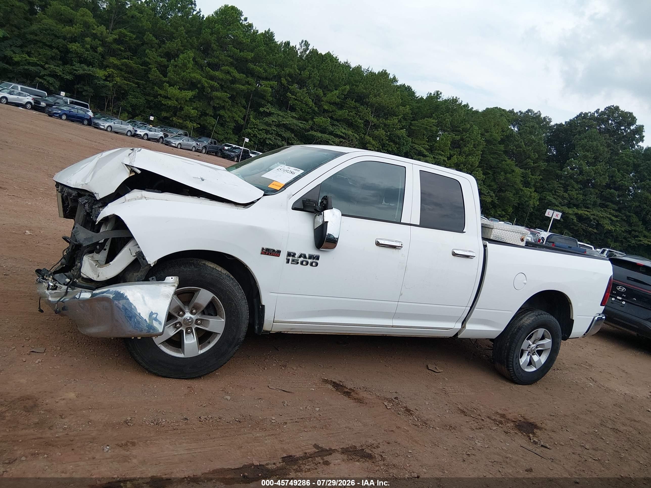 2014 Ram 1500 Tradesman Белый vin: 1C6RR6FTXES449111