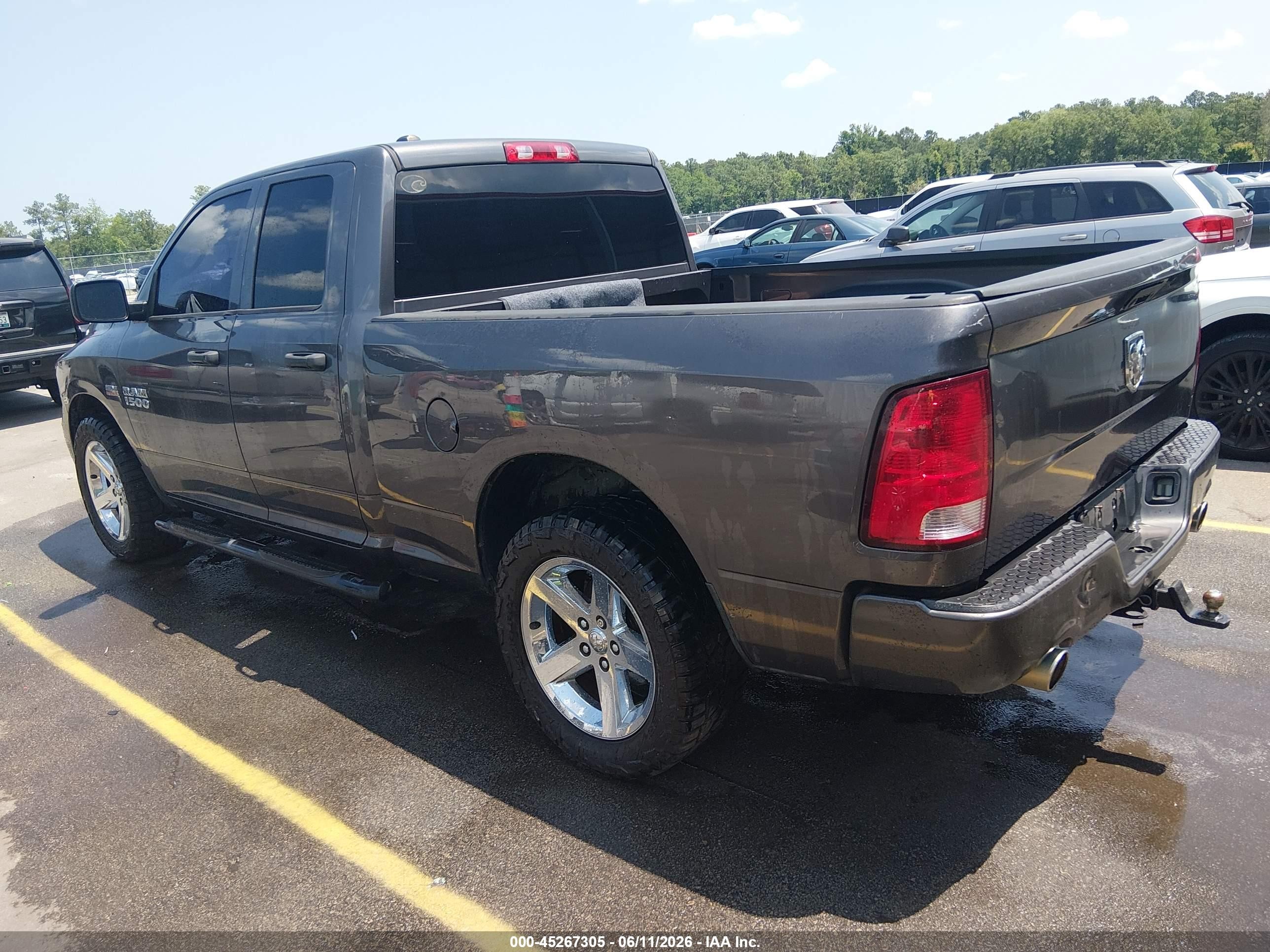 2014 Ram 1500 Express Gray vin: 1C6RR6FTXES455989