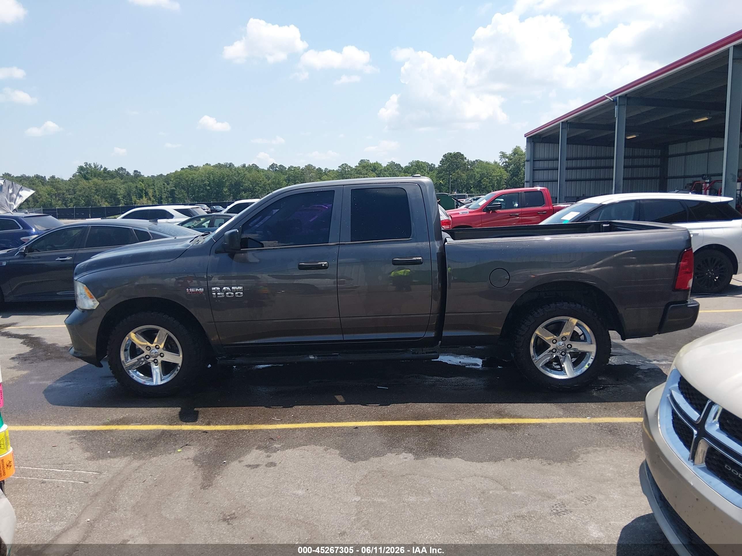 2014 Ram 1500 Express Gray vin: 1C6RR6FTXES455989