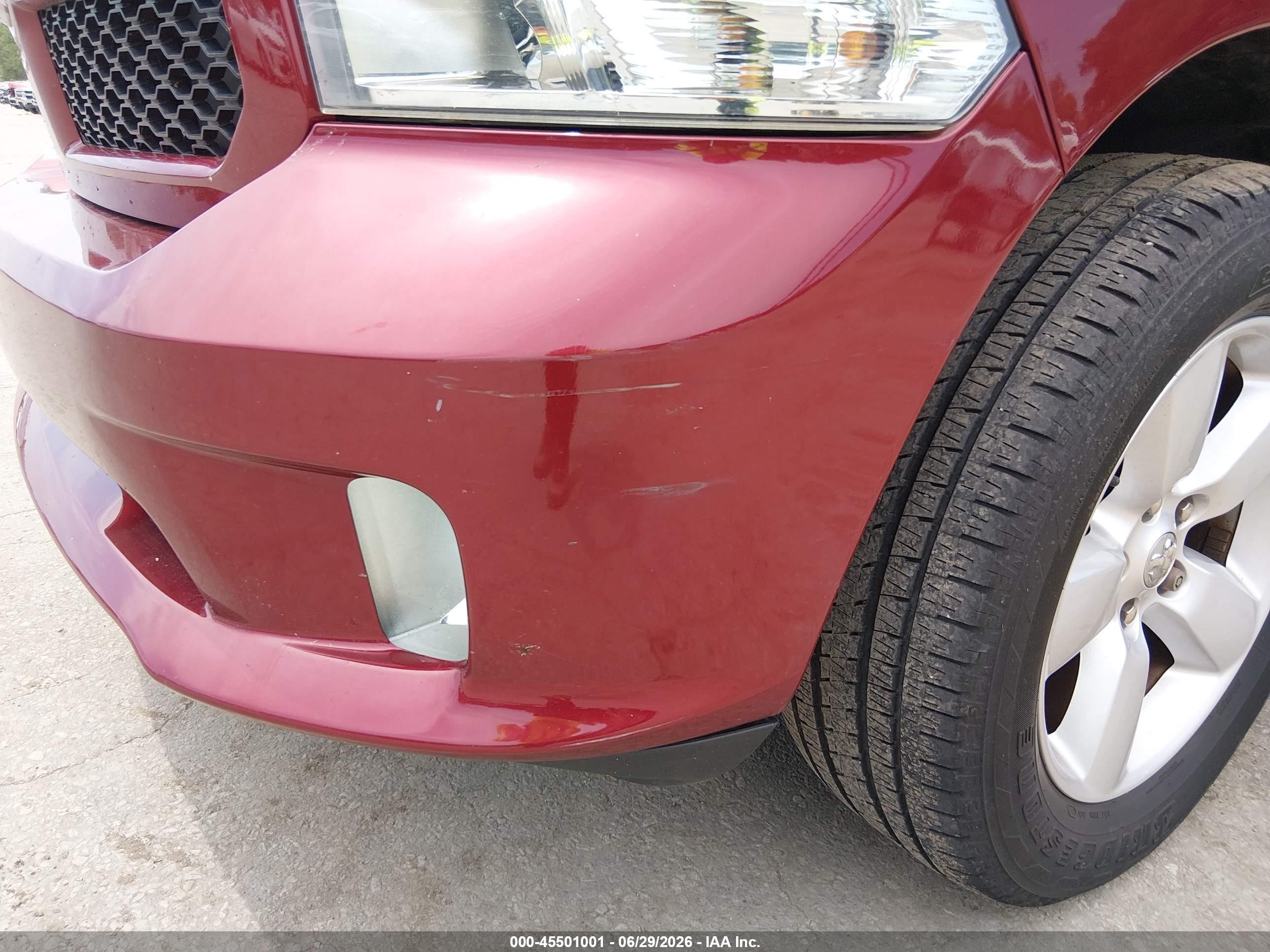 2015 Ram 1500 Express Red vin: 1C6RR6FTXFS591685
