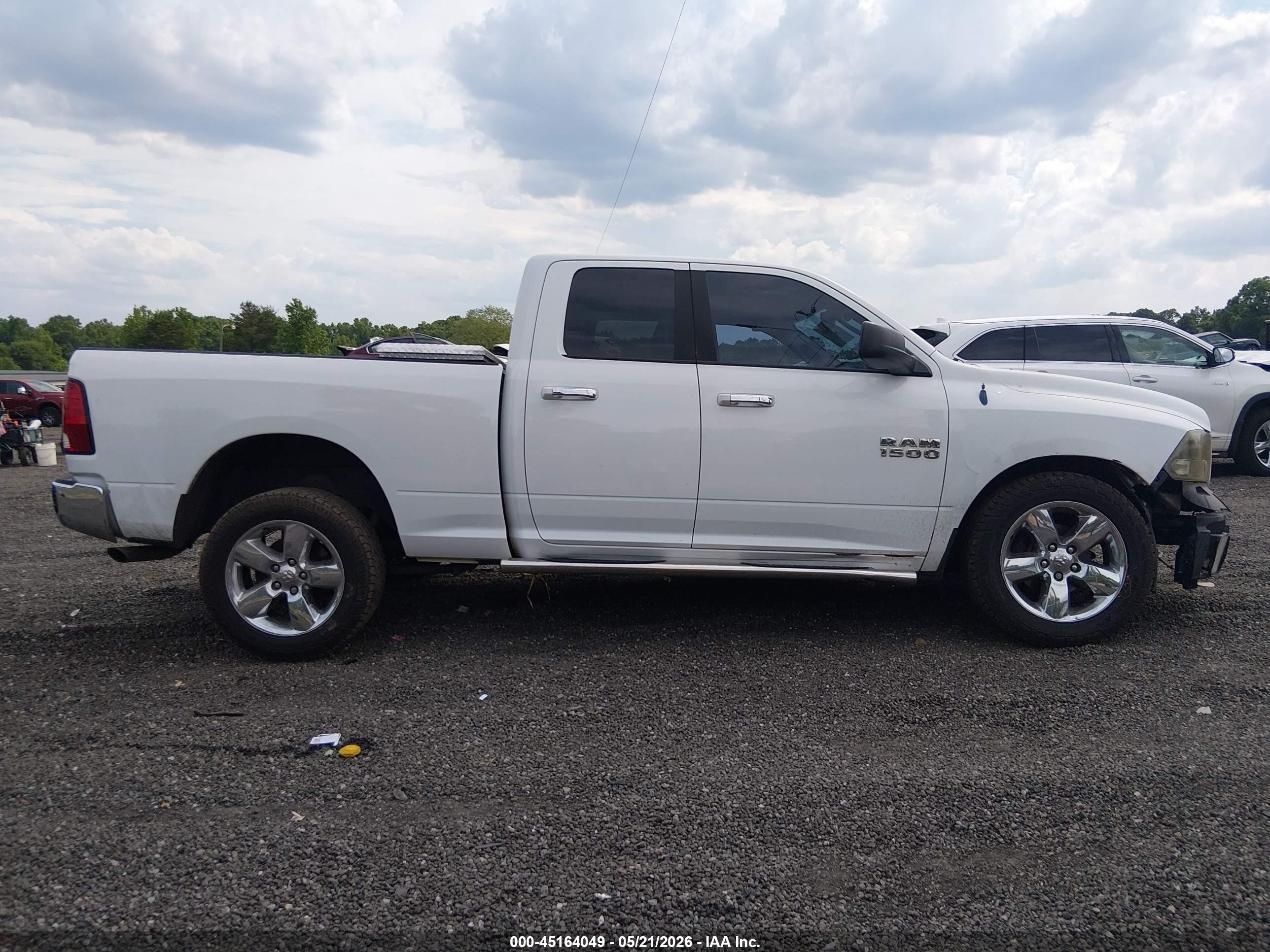 2014 Ram 1500 Big Horn White vin: 1C6RR6GG0ES168355