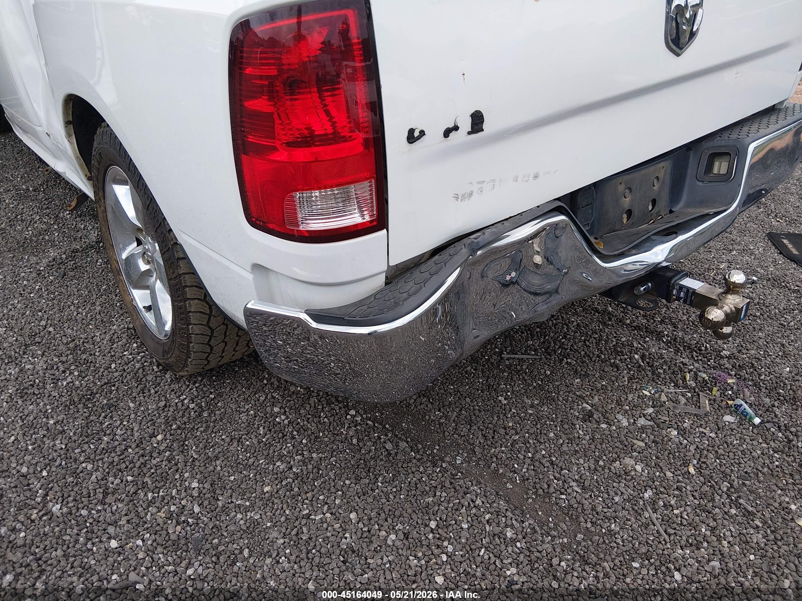 2014 Ram 1500 Big Horn White vin: 1C6RR6GG0ES168355