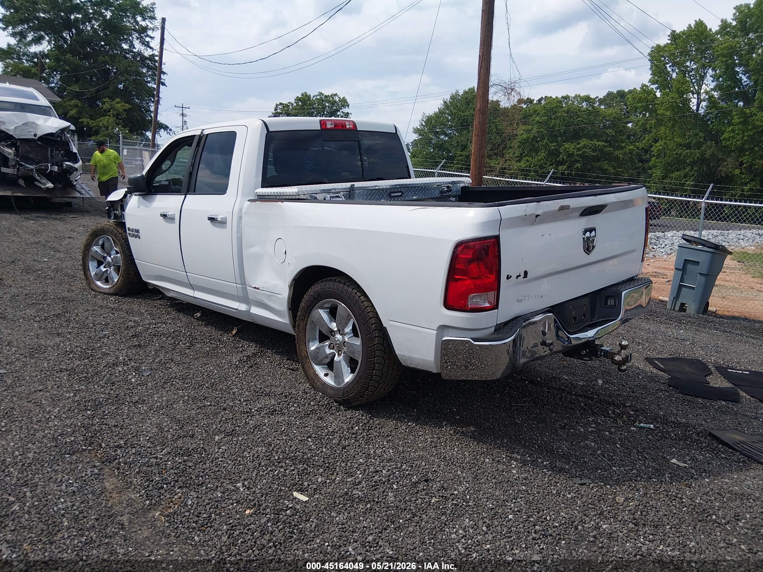 2014 Ram 1500 Big Horn White vin: 1C6RR6GG0ES168355