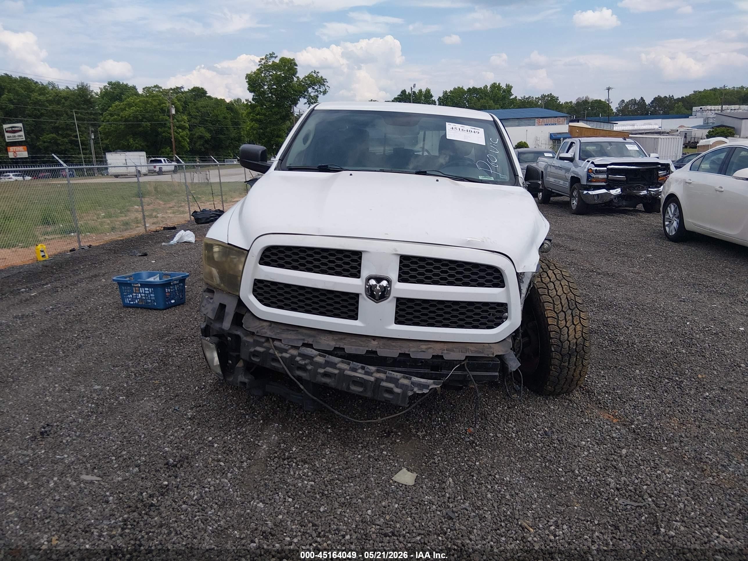 2014 Ram 1500 Big Horn White vin: 1C6RR6GG0ES168355