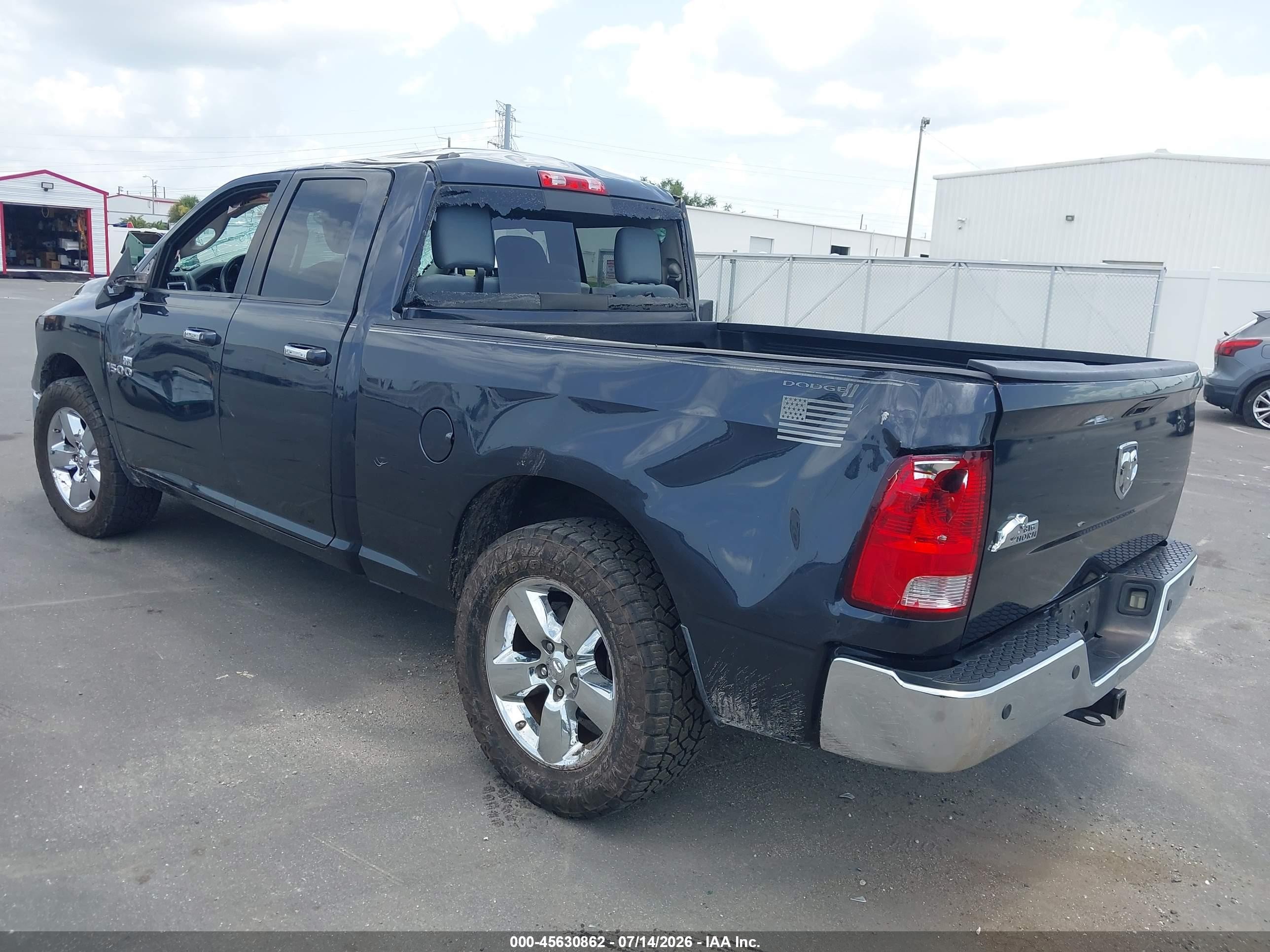 2013 Ram 1500 Slt Blue vin: 1C6RR6GG1DS665638