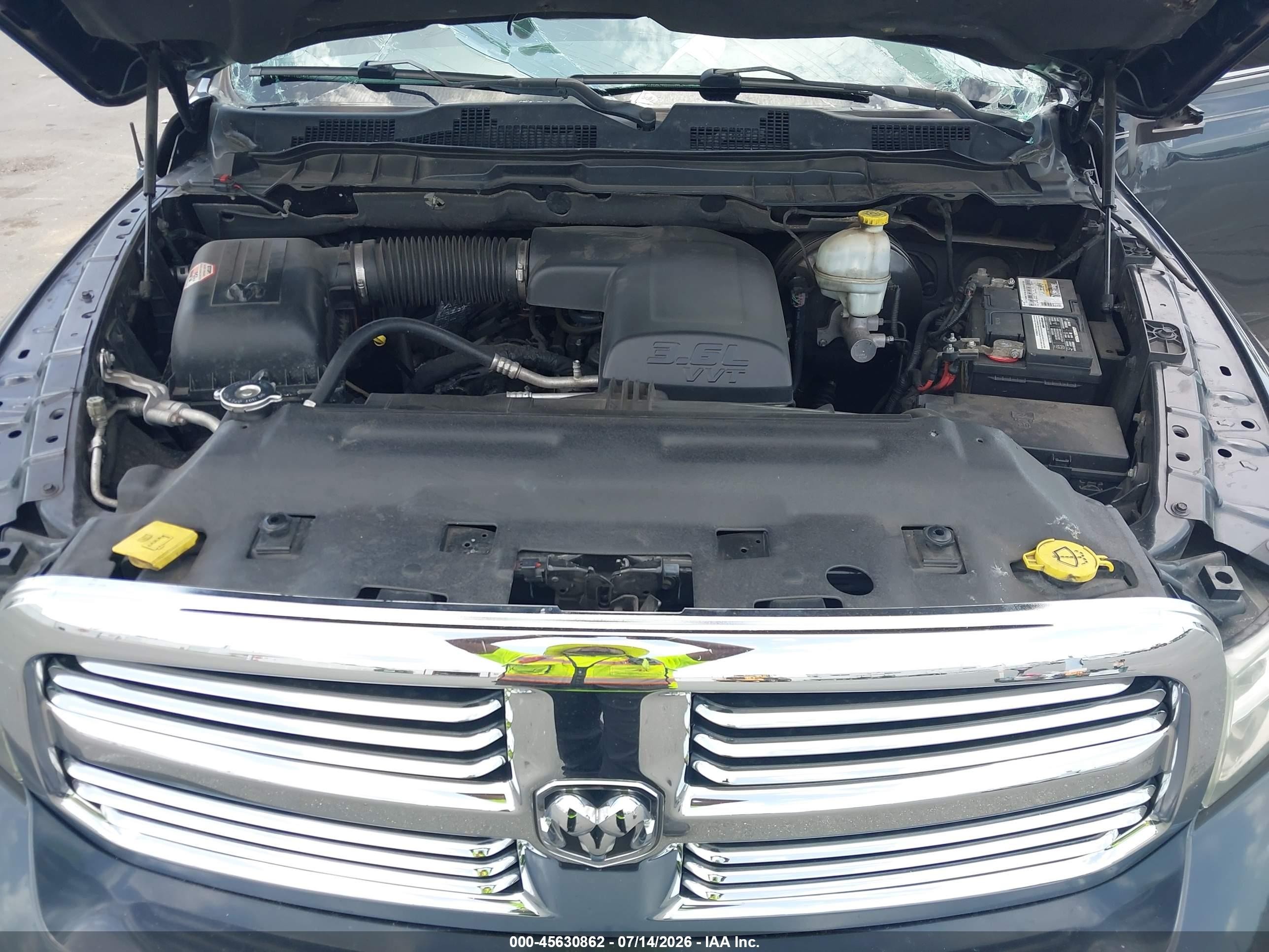 2013 Ram 1500 Slt Blue vin: 1C6RR6GG1DS665638