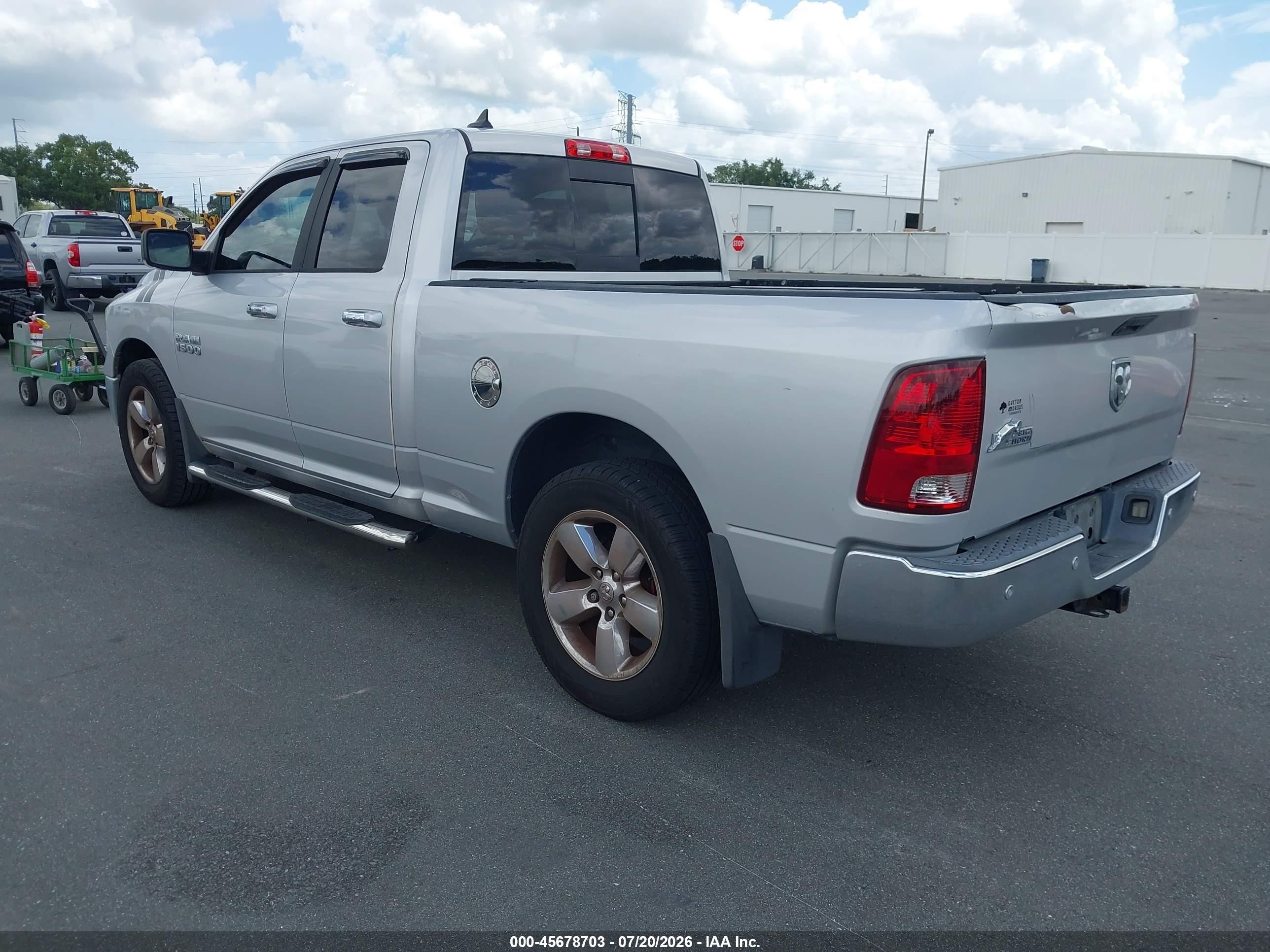 2014 Ram 1500 Big Horn Silver vin: 1C6RR6GG2ES154084