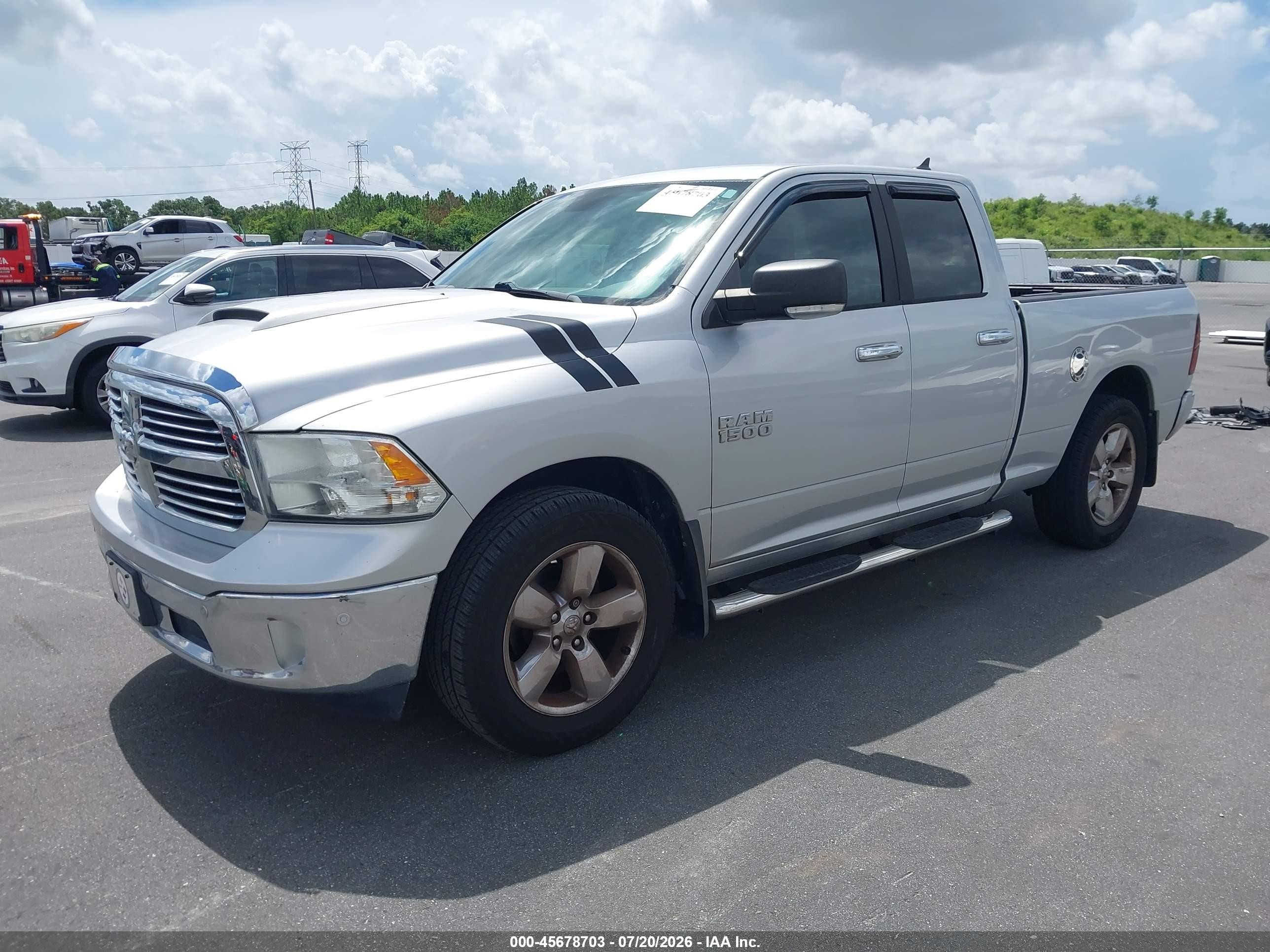 2014 Ram 1500 Big Horn Silver vin: 1C6RR6GG2ES154084
