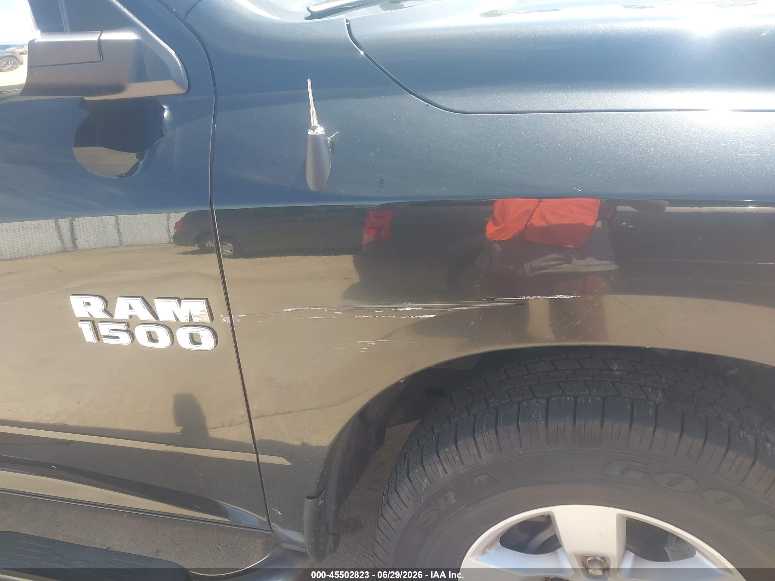 2015 Ram 1500 Slt Black vin: 1C6RR6GG2FS634241