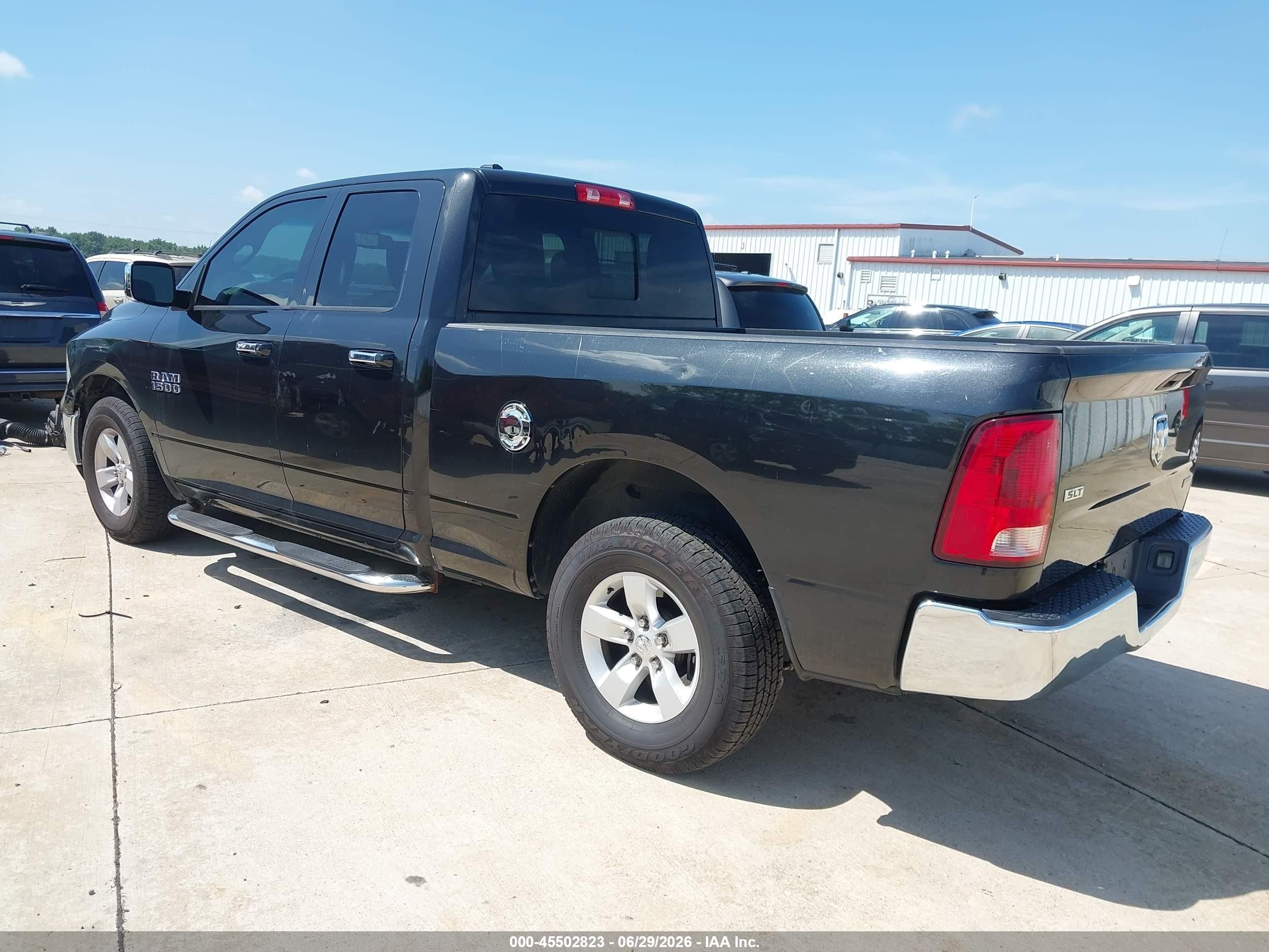 2015 Ram 1500 Slt Black vin: 1C6RR6GG2FS634241