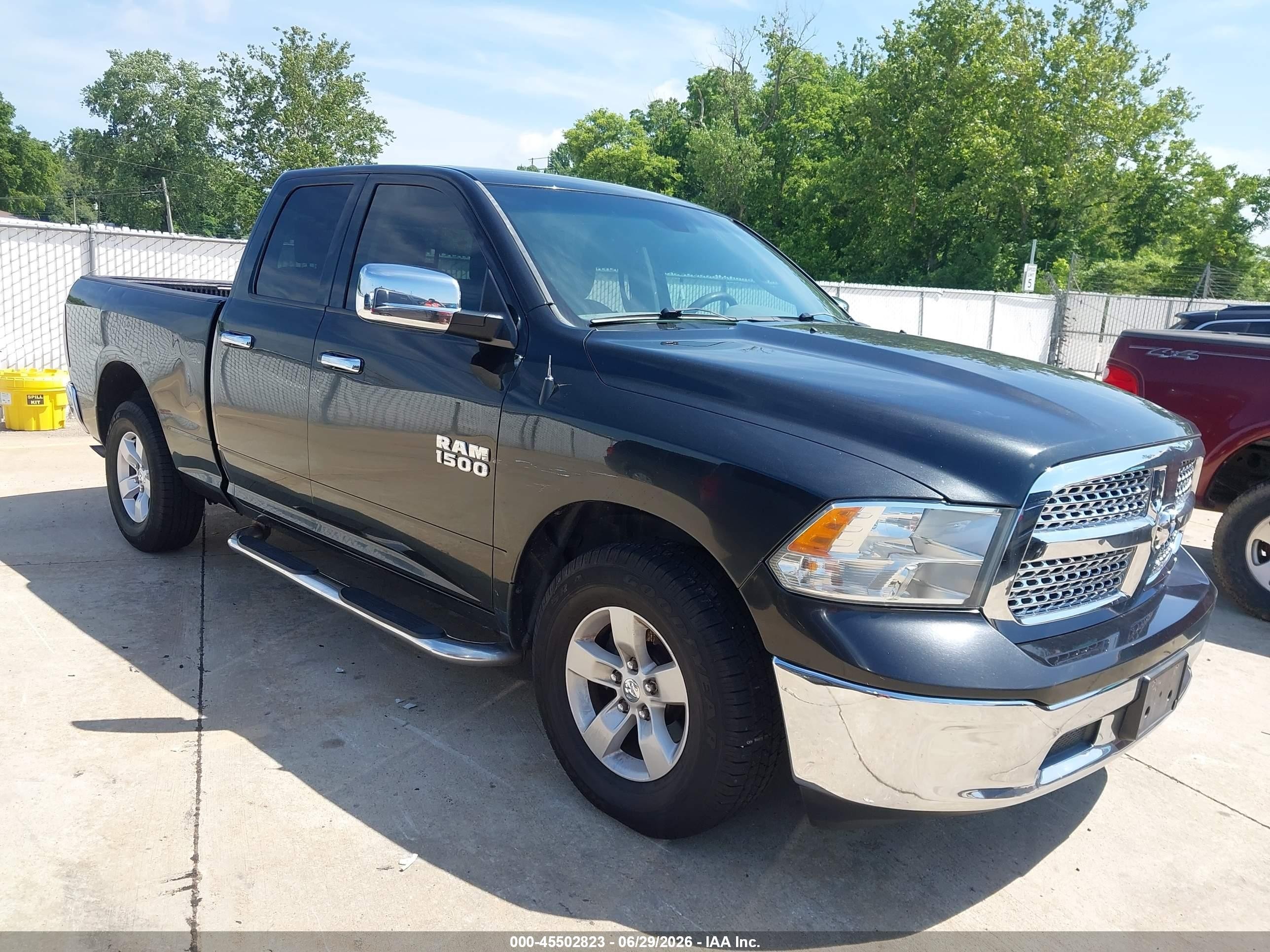 2015 Ram 1500 Slt Черный vin: 1C6RR6GG2FS634241