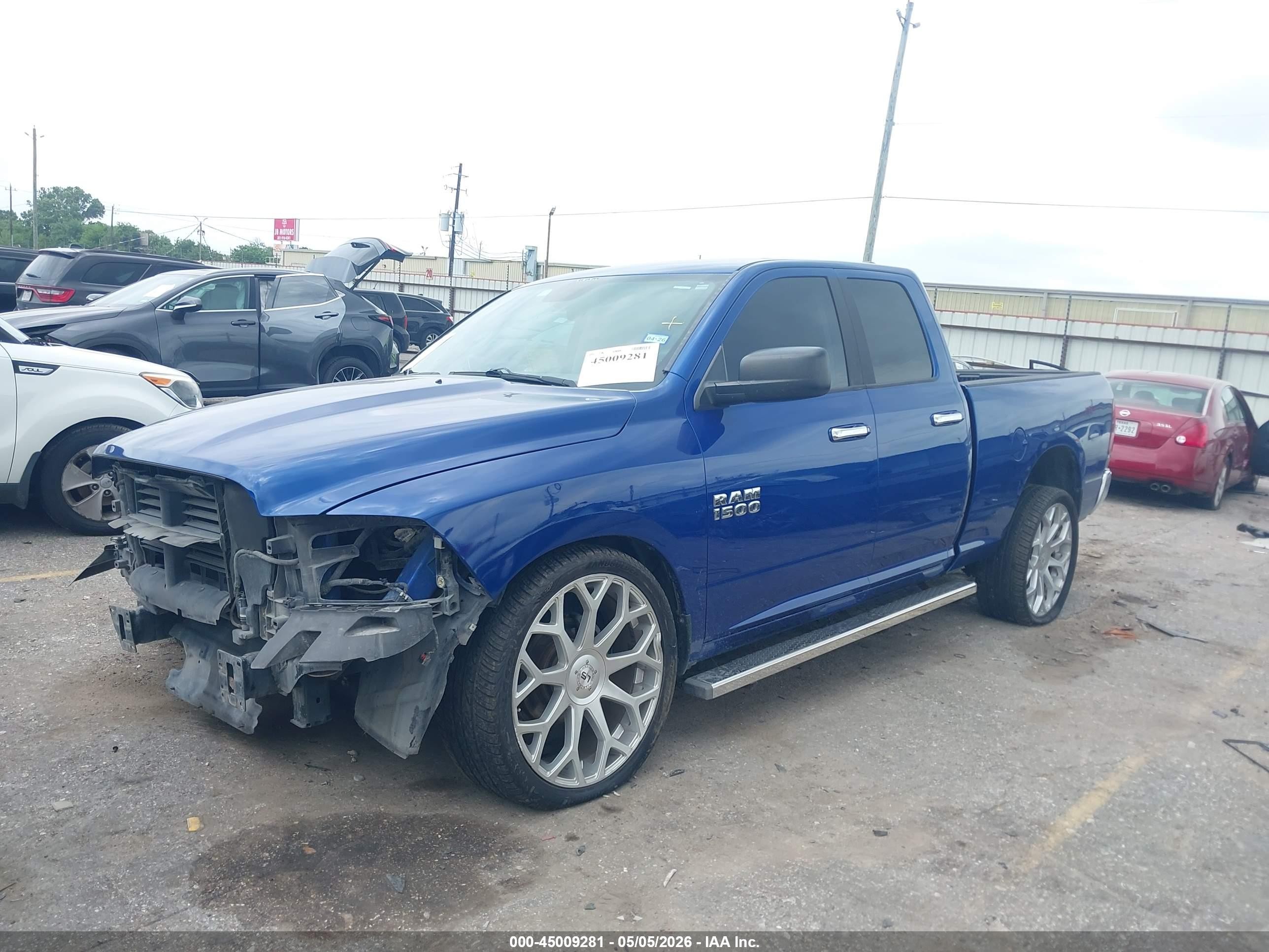2015 Ram 1500 Slt Blue vin: 1C6RR6GG3FS552860