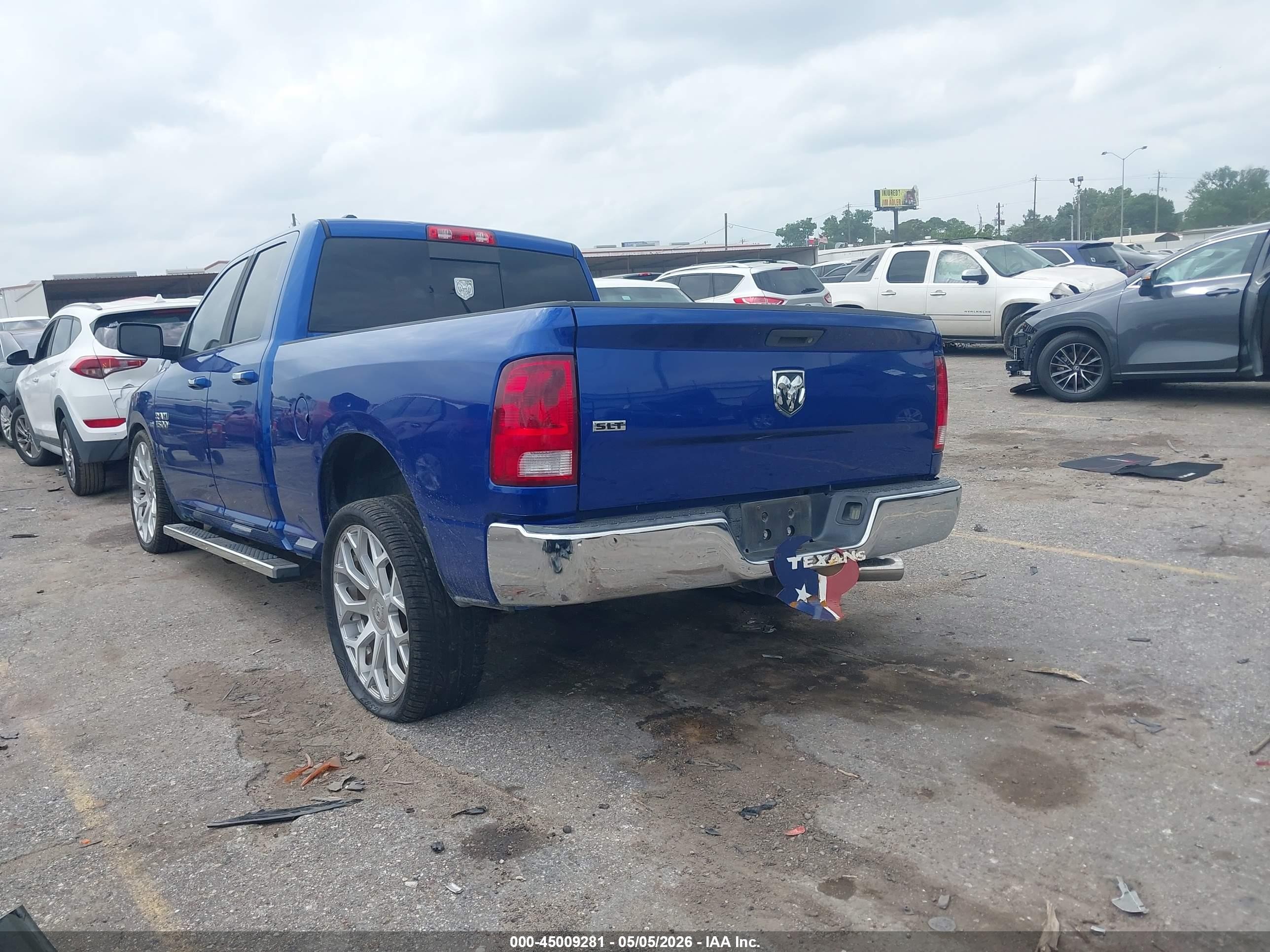 2015 Ram 1500 Slt Blue vin: 1C6RR6GG3FS552860