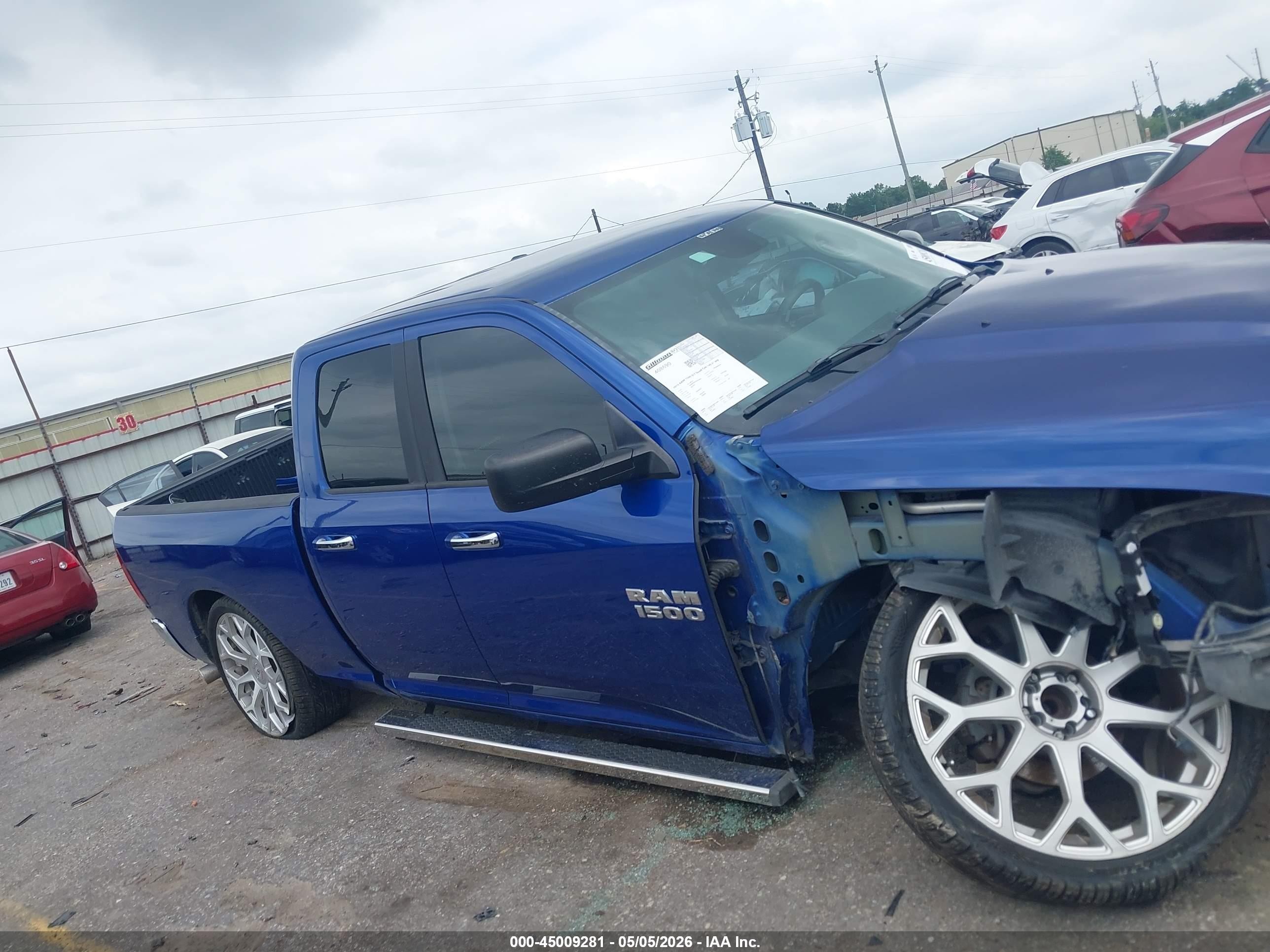 2015 Ram 1500 Slt Blue vin: 1C6RR6GG3FS552860