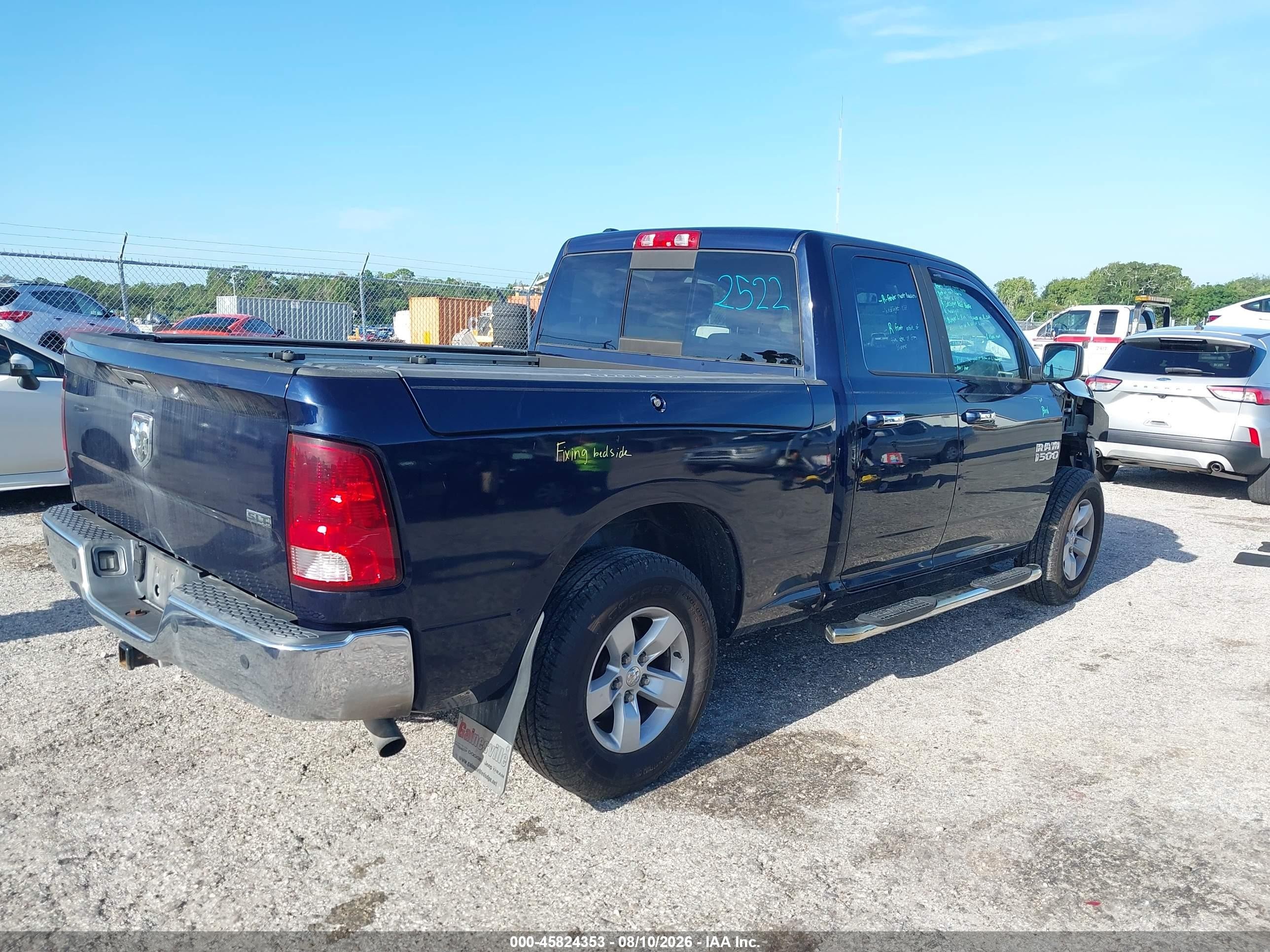 2013 Ram 1500 Slt Dark Blue vin: 1C6RR6GG5DS592385