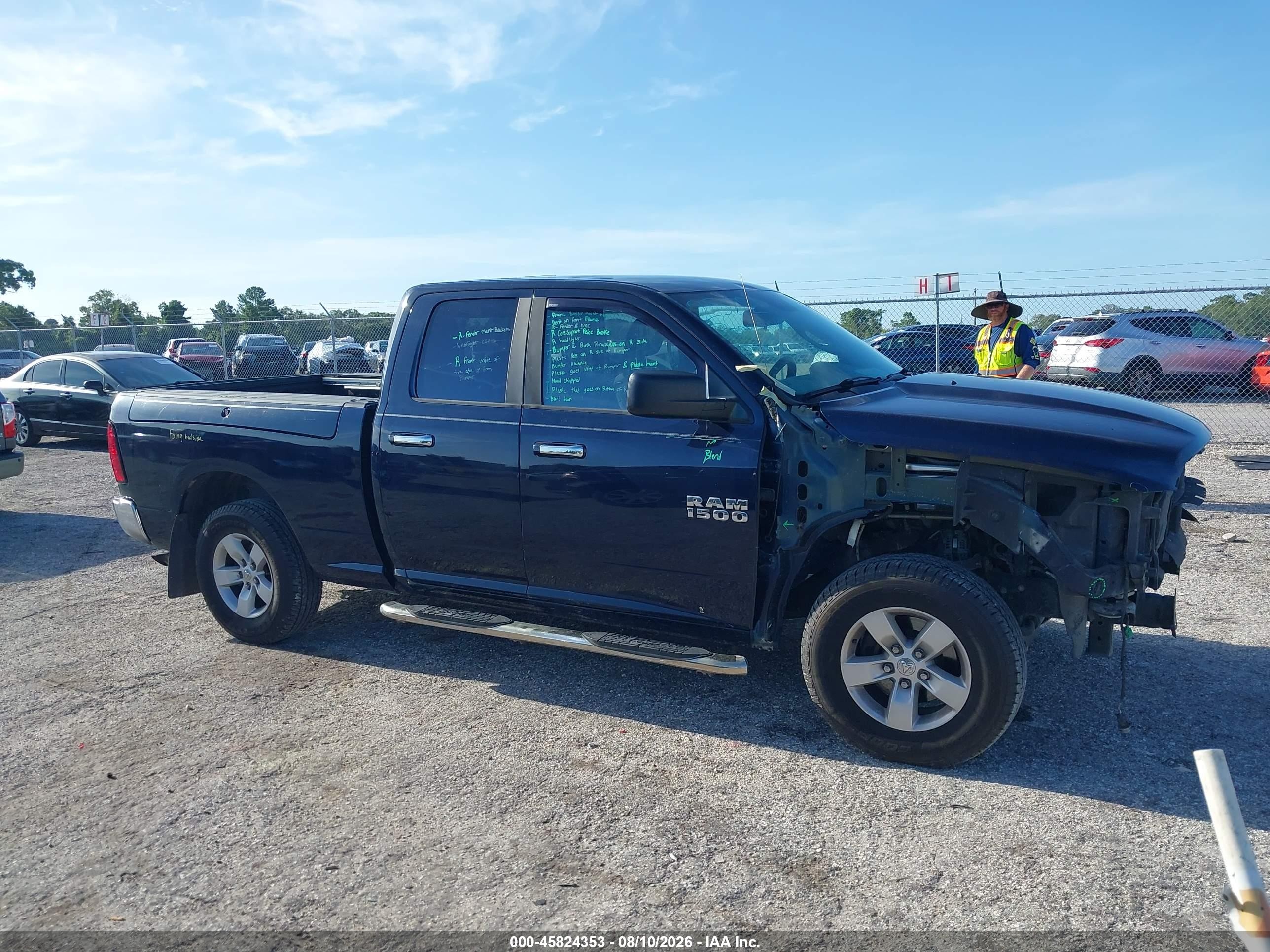 2013 Ram 1500 Slt Dark Blue vin: 1C6RR6GG5DS592385