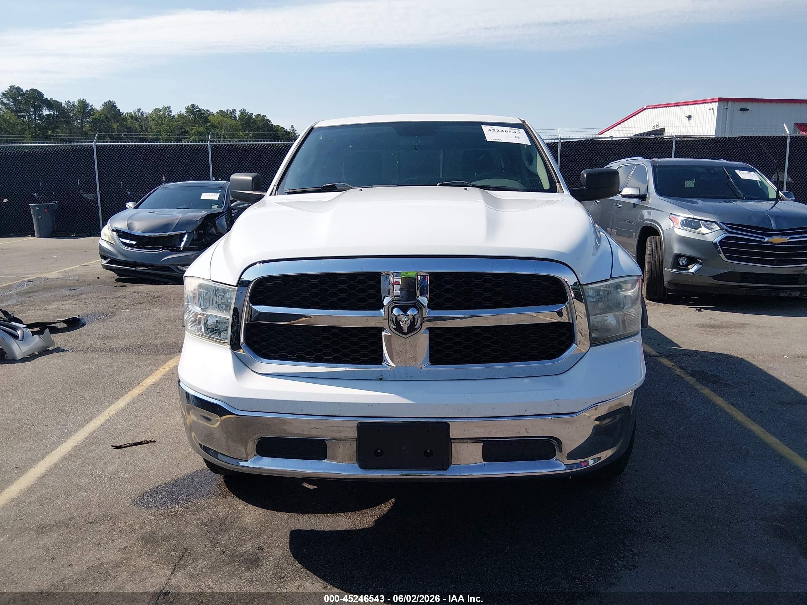 2013 Ram 1500 Slt Белый vin: 1C6RR6GG6DS535161