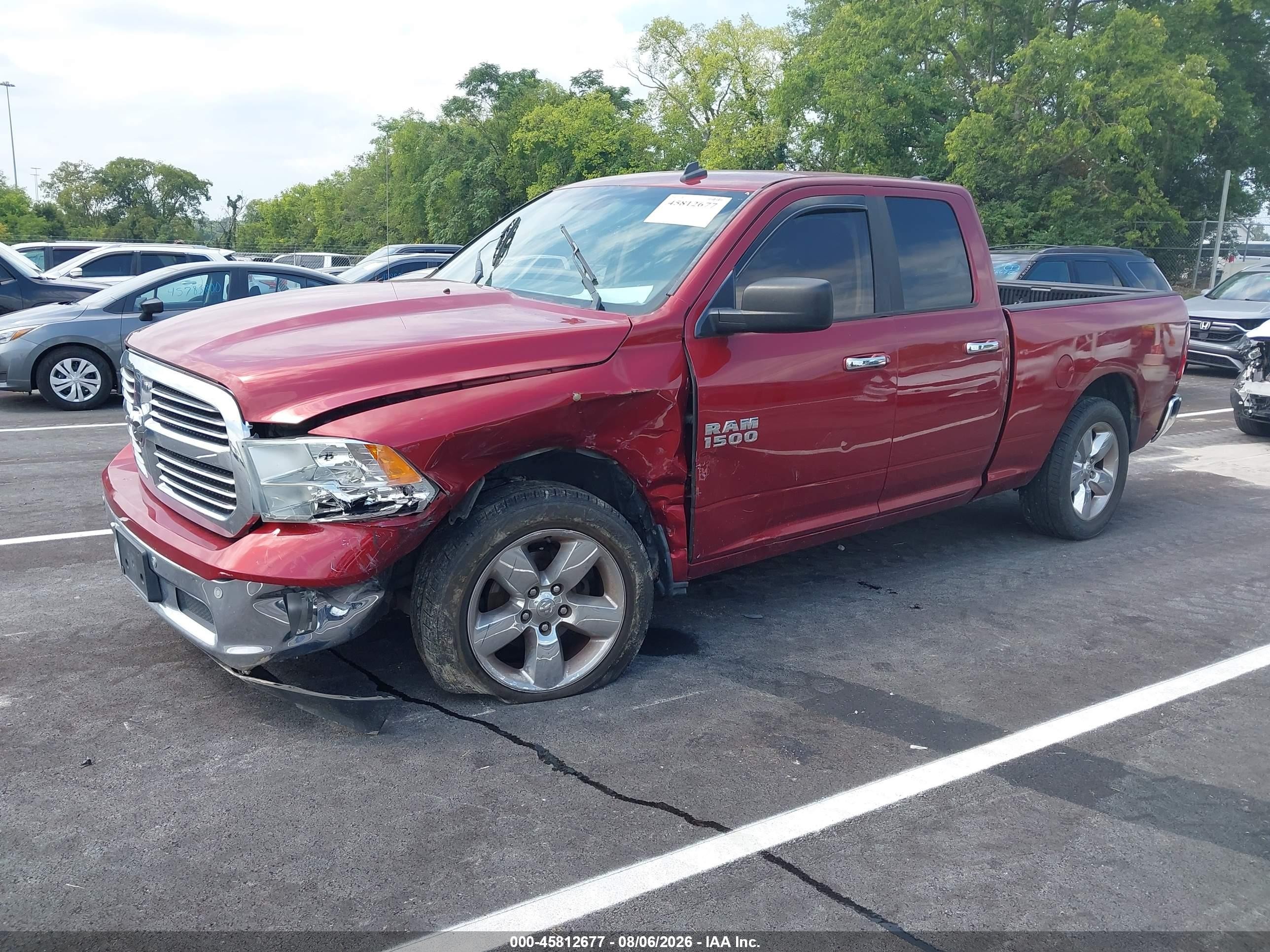 2014 Ram 1500 Lone Star Темно-бордовый vin: 1C6RR6GG6ES102957