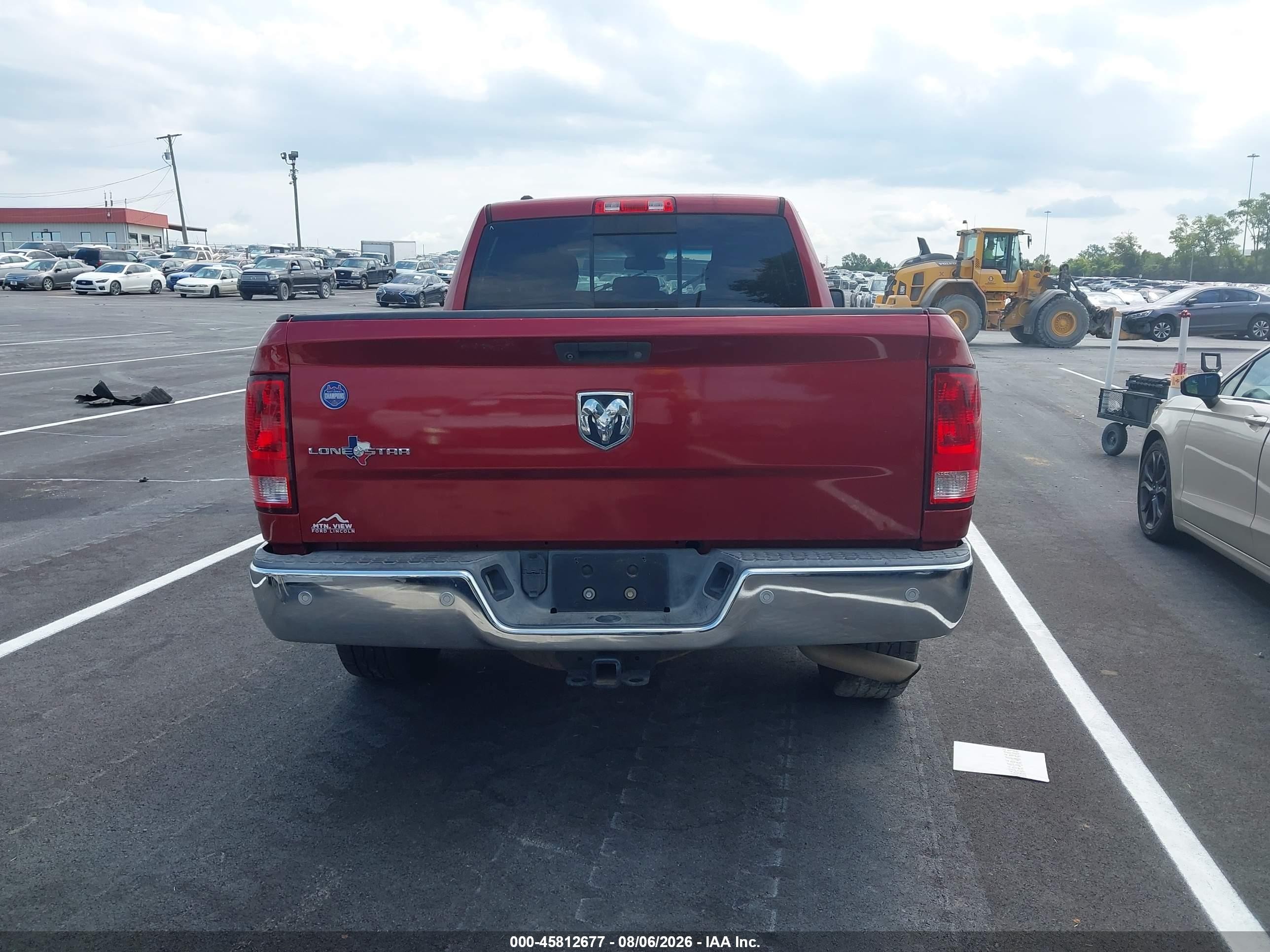 2014 Ram 1500 Lone Star Темно-бордовый vin: 1C6RR6GG6ES102957