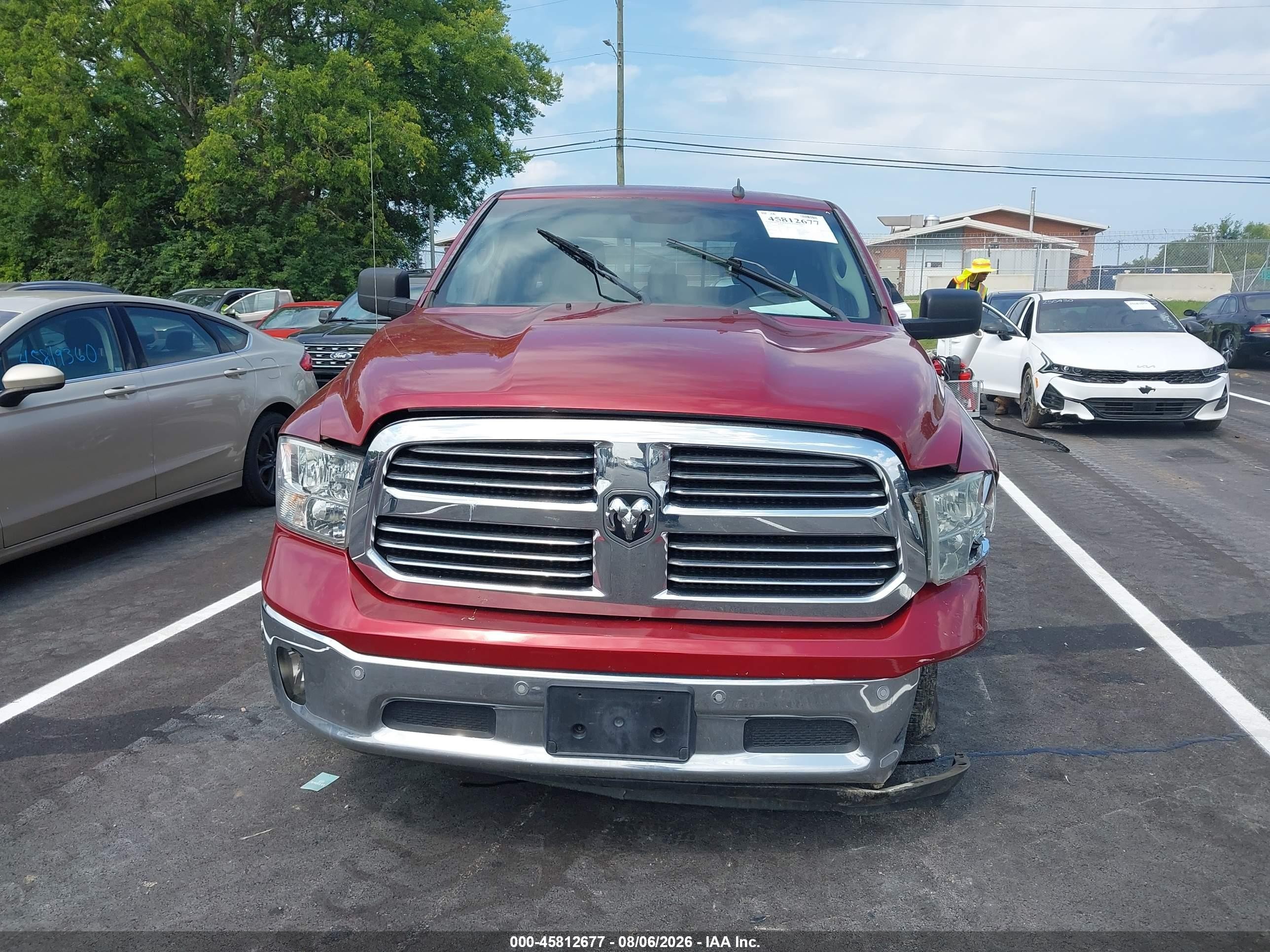 2014 Ram 1500 Lone Star Темно-бордовый vin: 1C6RR6GG6ES102957