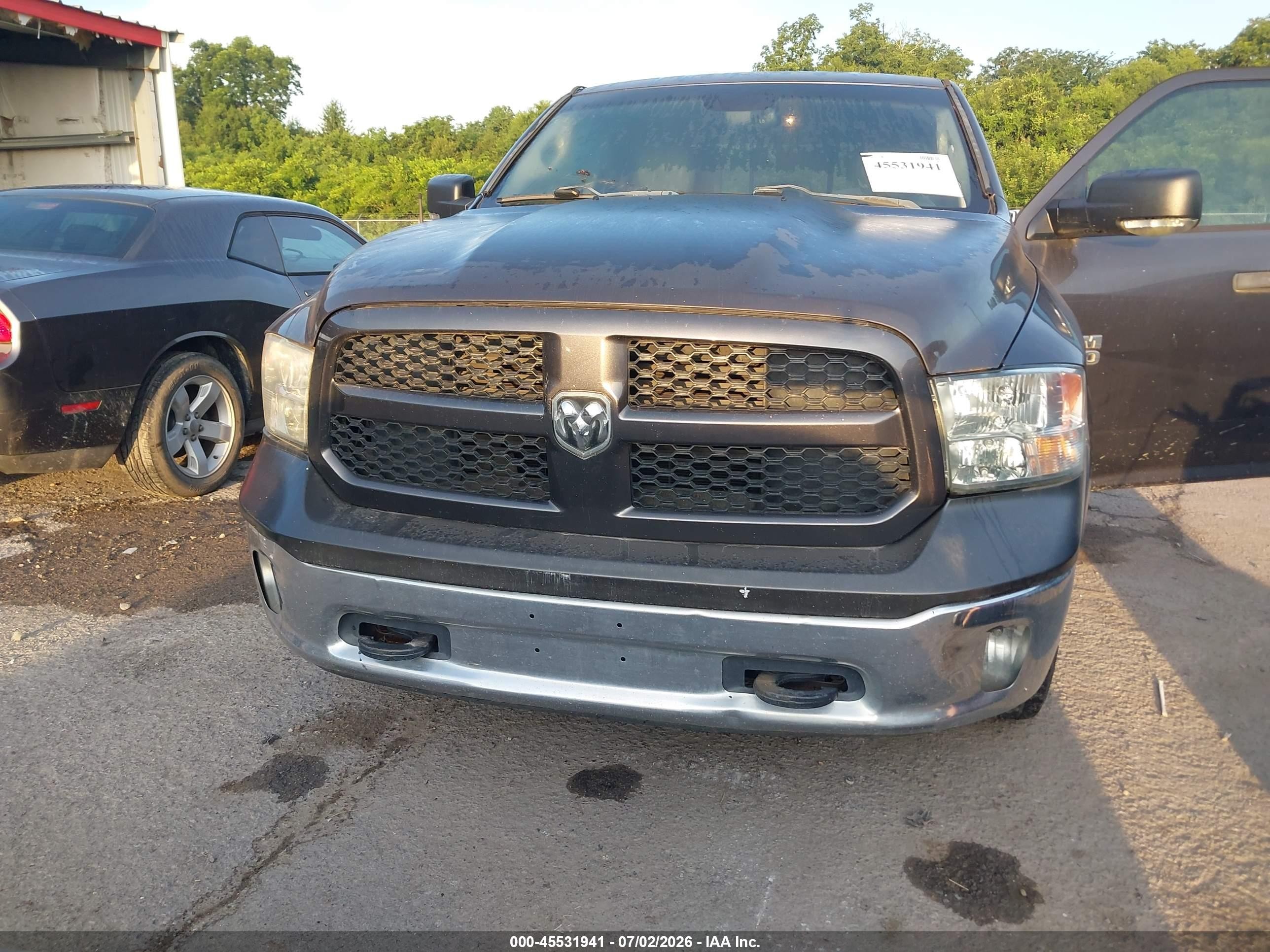 2014 Ram 1500 Outdoorsman Gray vin: 1C6RR6GG9ES372183