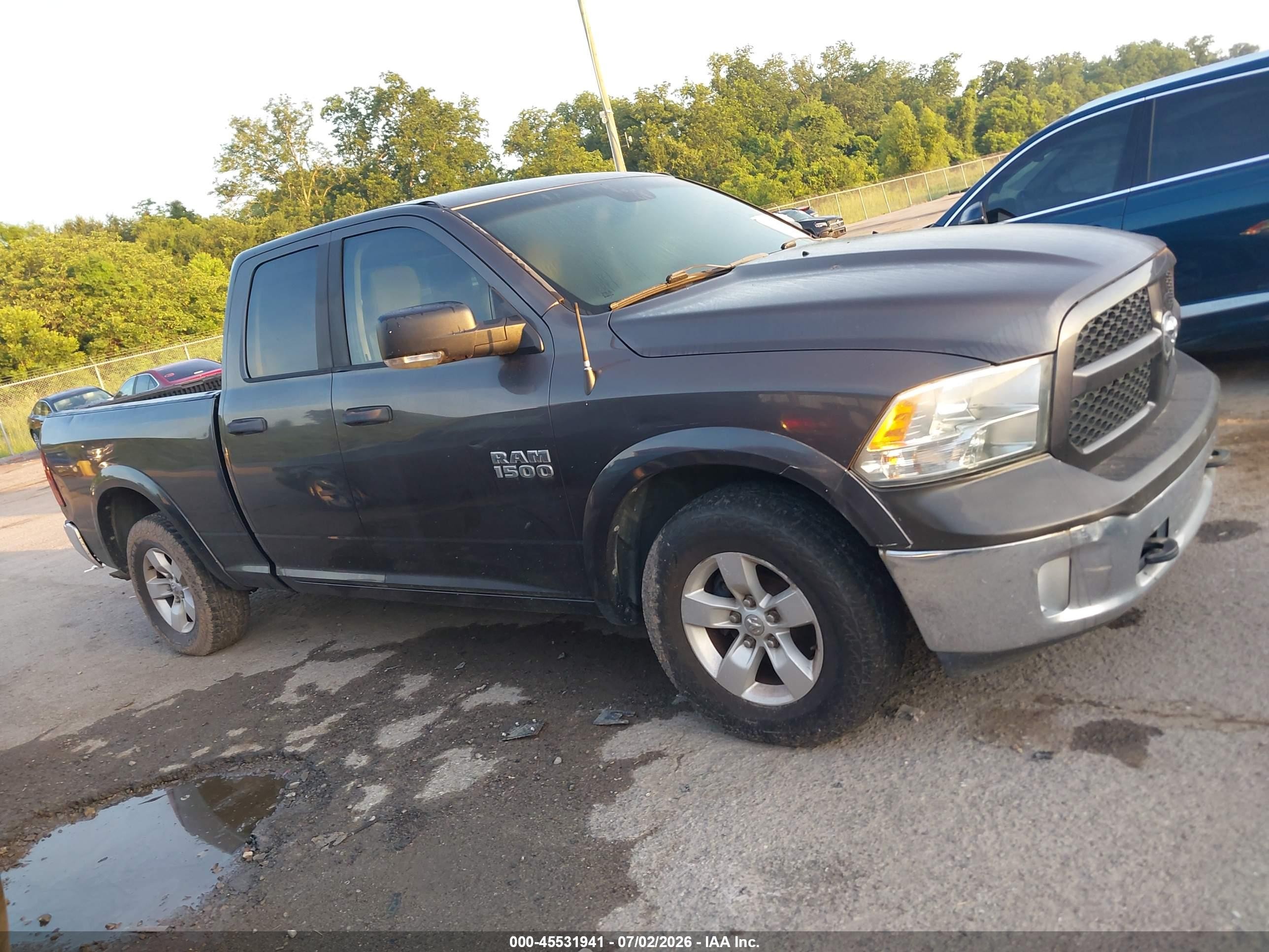 2014 Ram 1500 Outdoorsman Gray vin: 1C6RR6GG9ES372183