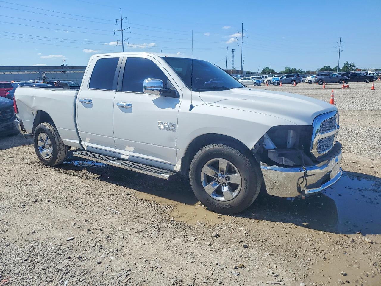 2015 Ram 1500 Slt White vin: 1C6RR6GG9FS685817