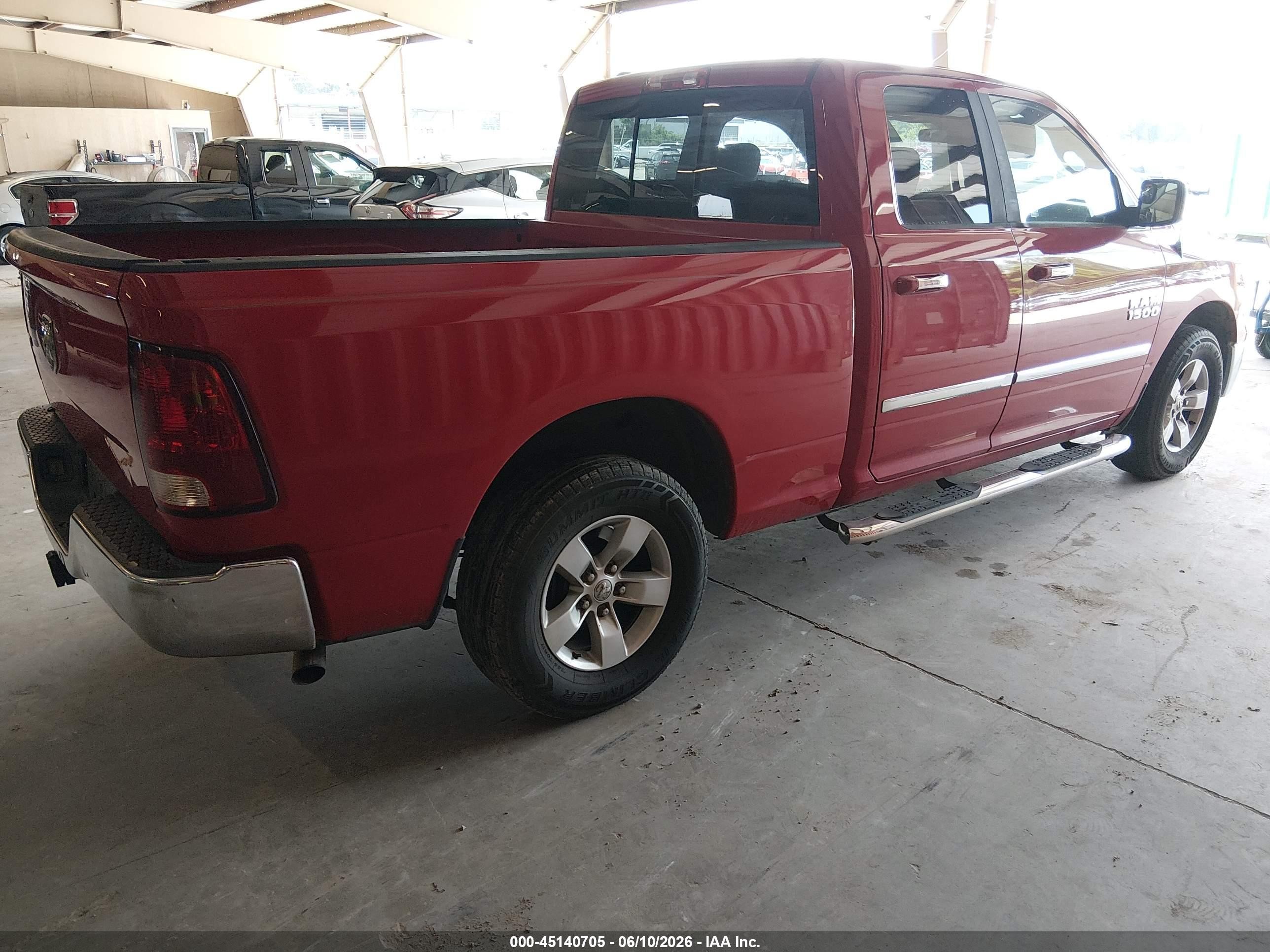 2013 Ram 1500 Slt Red vin: 1C6RR6GGXDS529637