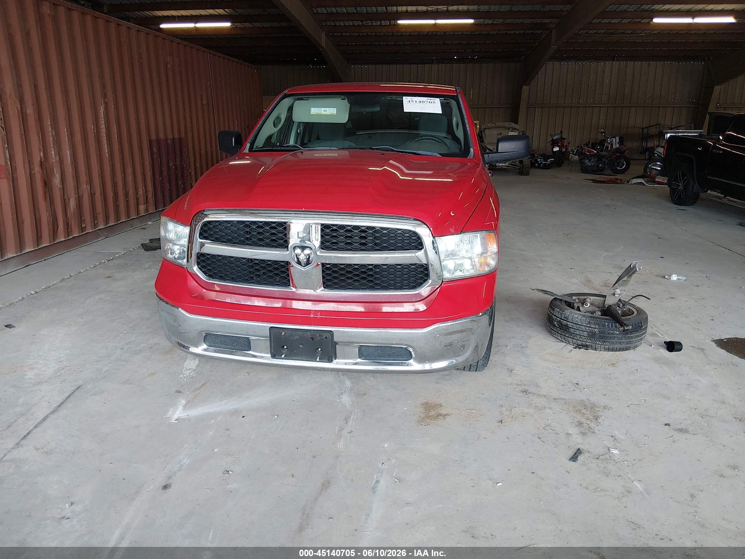 2013 Ram 1500 Slt Red vin: 1C6RR6GGXDS529637