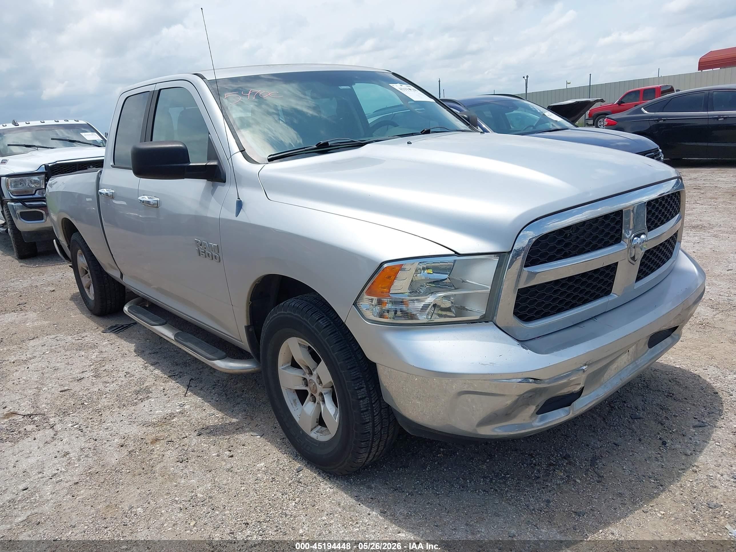 2013 Ram 1500 Slt Silver vin: 1C6RR6GP4DS597027