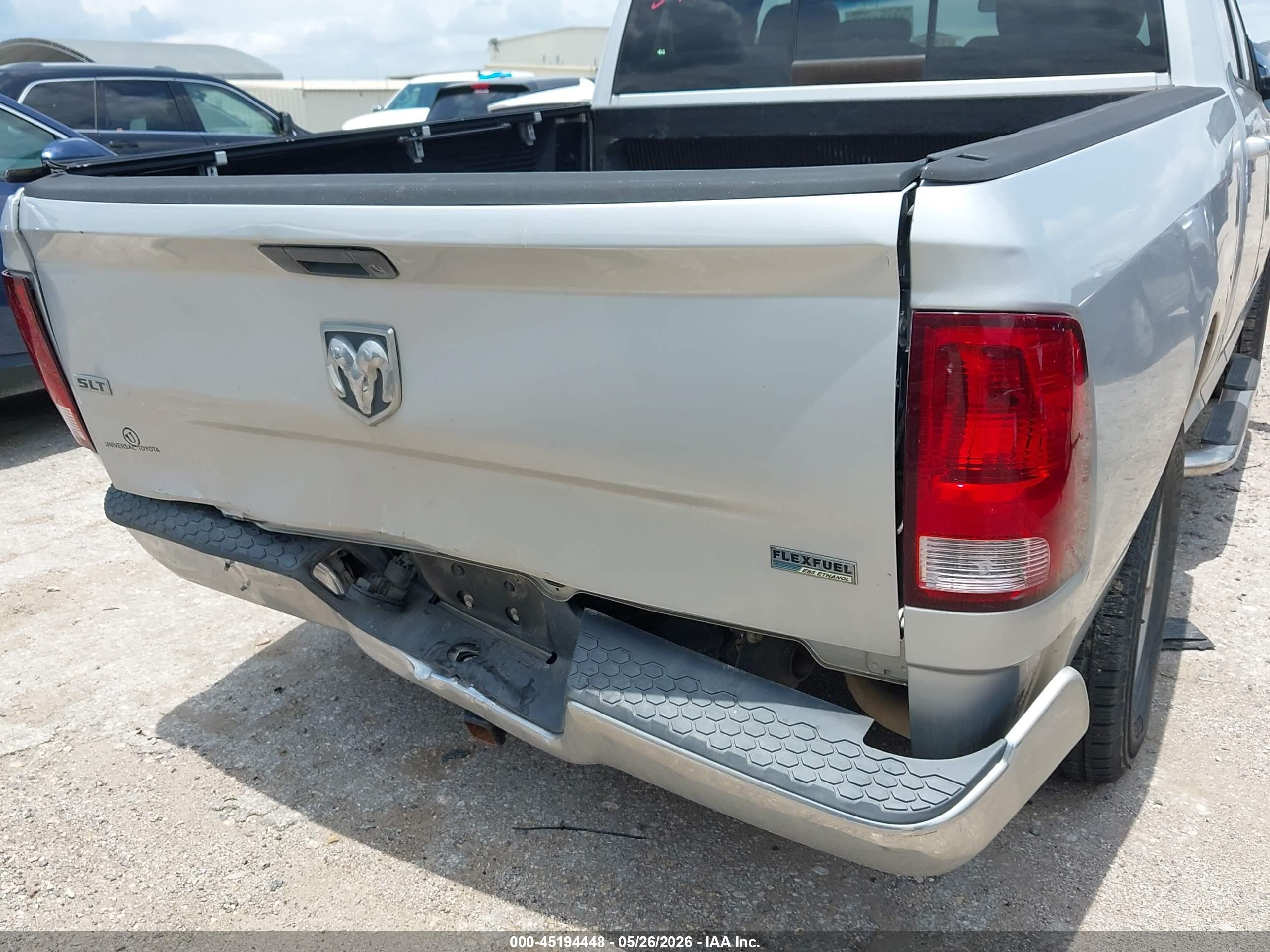 2013 Ram 1500 Slt Silver vin: 1C6RR6GP4DS597027