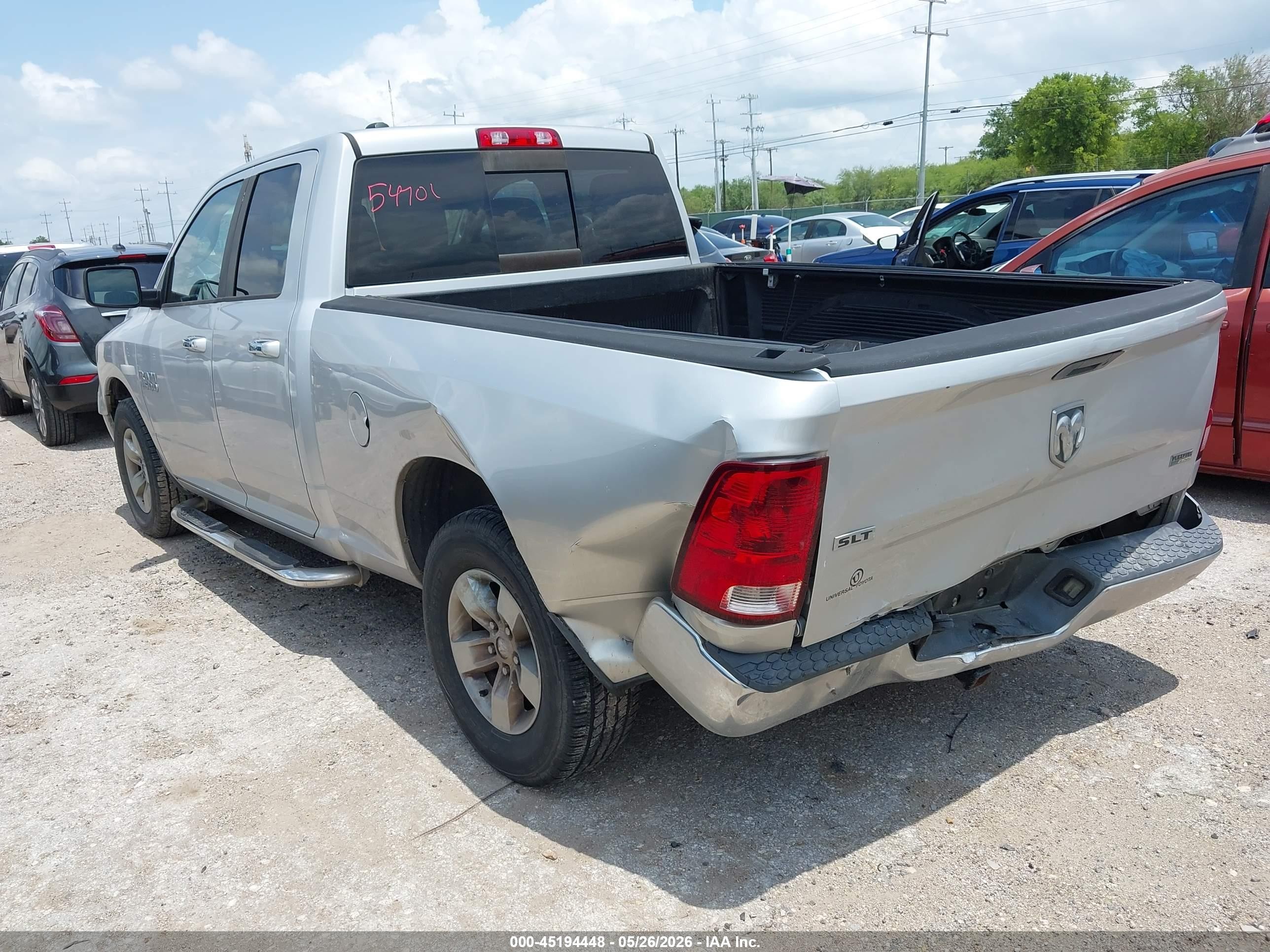 2013 Ram 1500 Slt Silver vin: 1C6RR6GP4DS597027