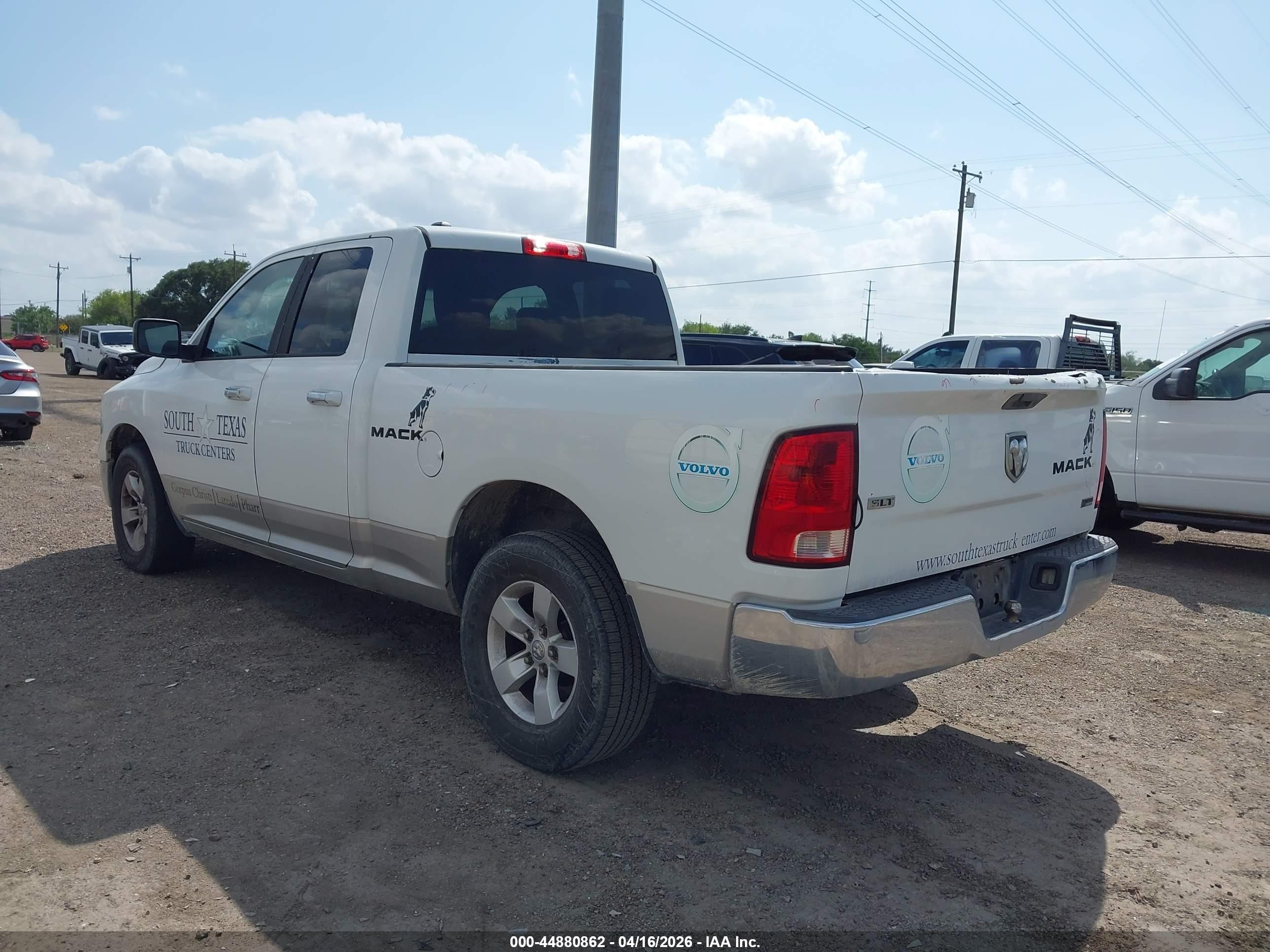 2013 Ram 1500 Slt White vin: 1C6RR6GP6DS517467