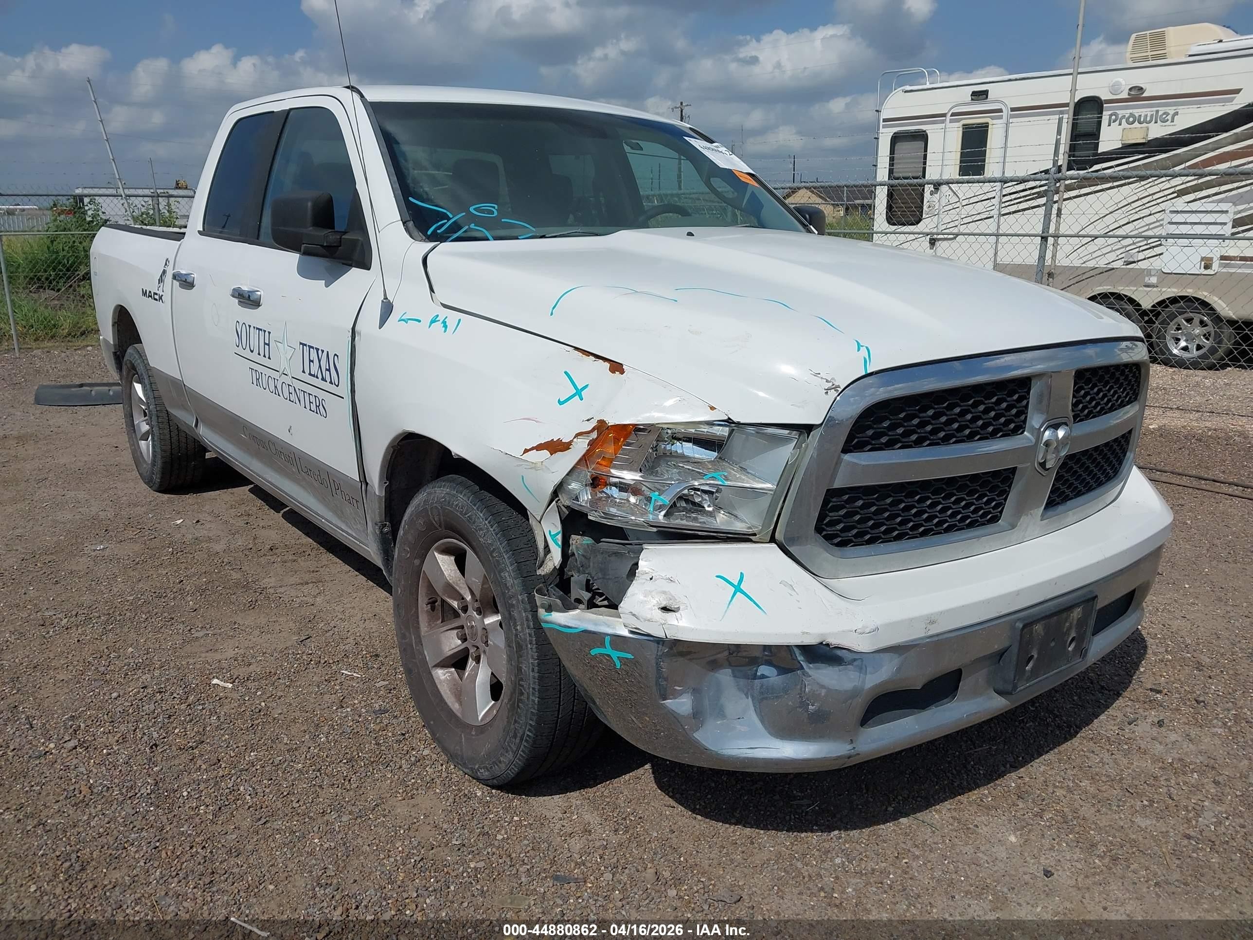 2013 Ram 1500 Slt White vin: 1C6RR6GP6DS517467
