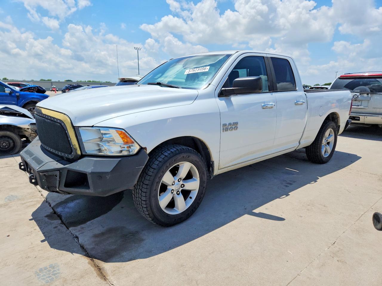 2013 Ram 1500 Slt White vin: 1C6RR6GP6DS649774