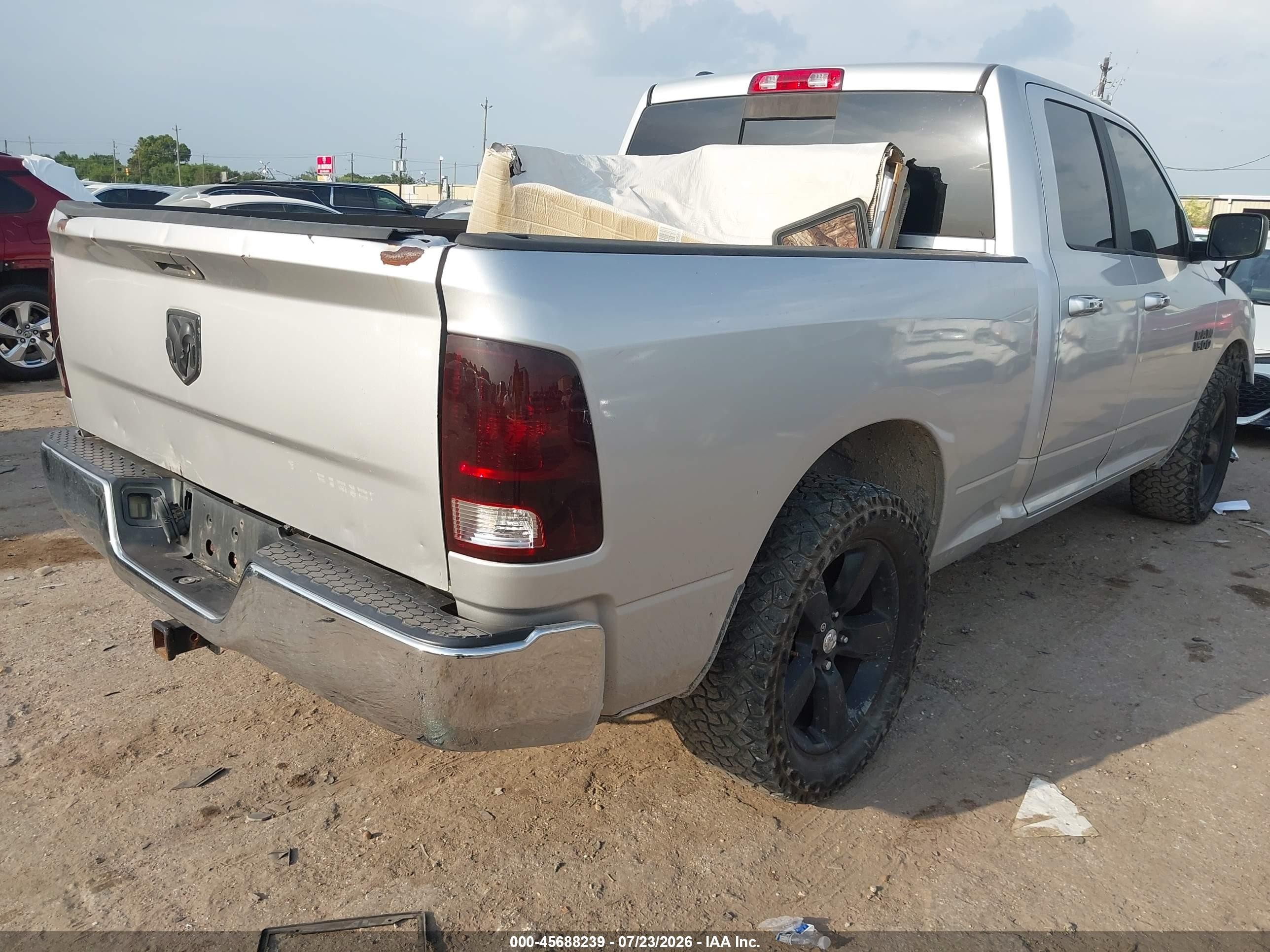 2013 Ram 1500 Slt Silver vin: 1C6RR6GP7DS658791