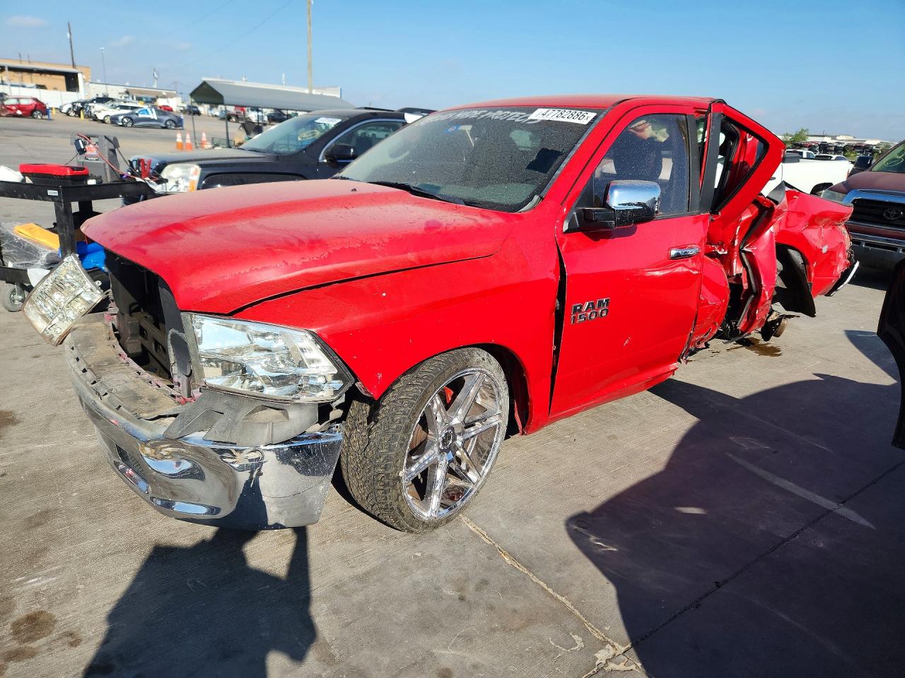 2013 Ram 1500 Slt Red vin: 1C6RR6GPXDS597050
