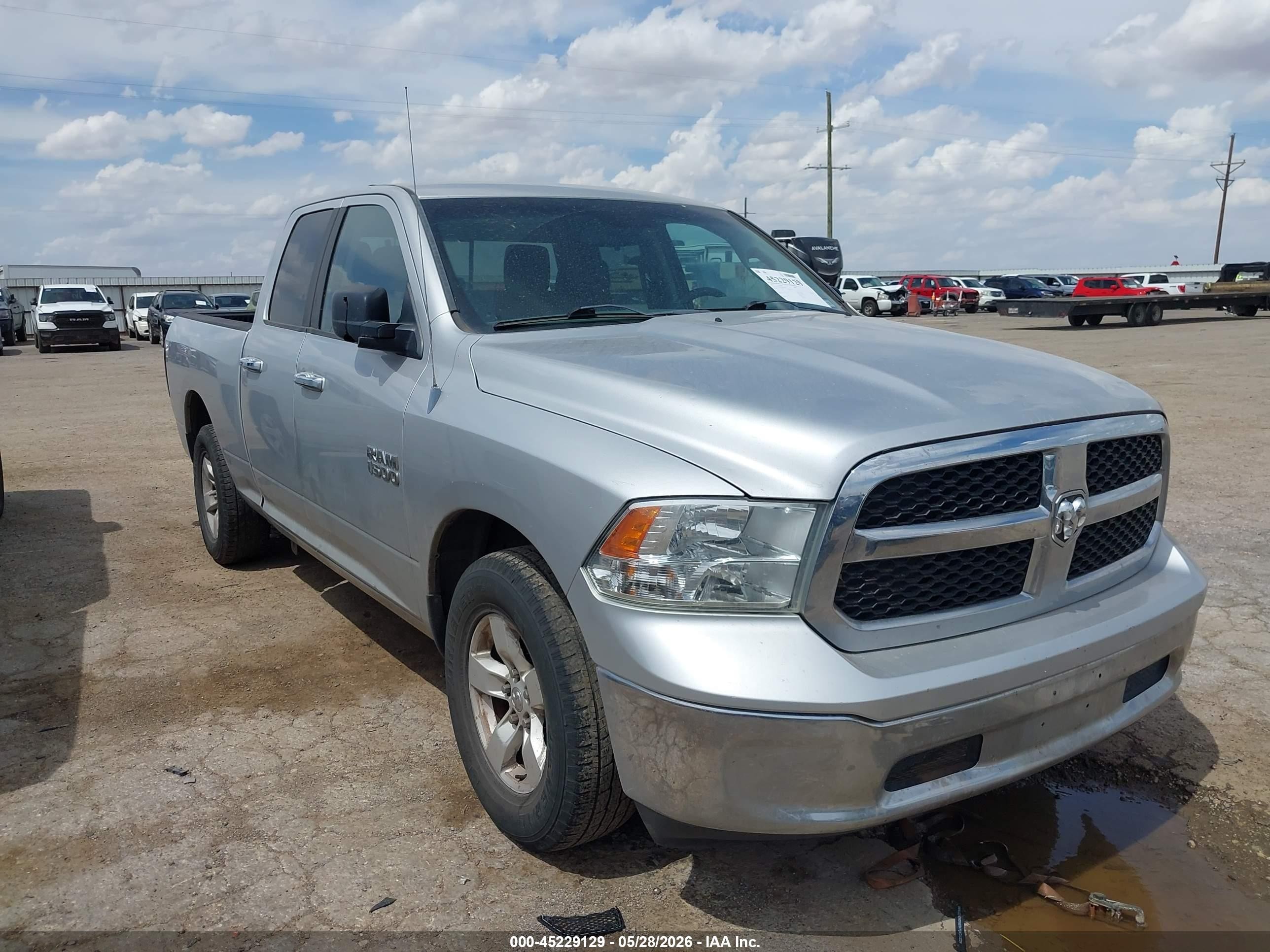 2013 Ram 1500 Slt Silver vin: 1C6RR6GPXDS633240
