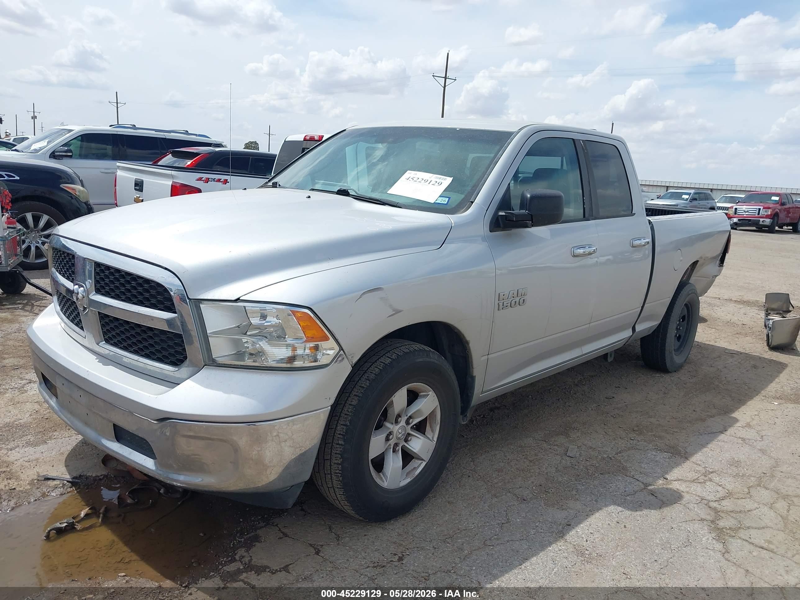 2013 Ram 1500 Slt Silver vin: 1C6RR6GPXDS633240