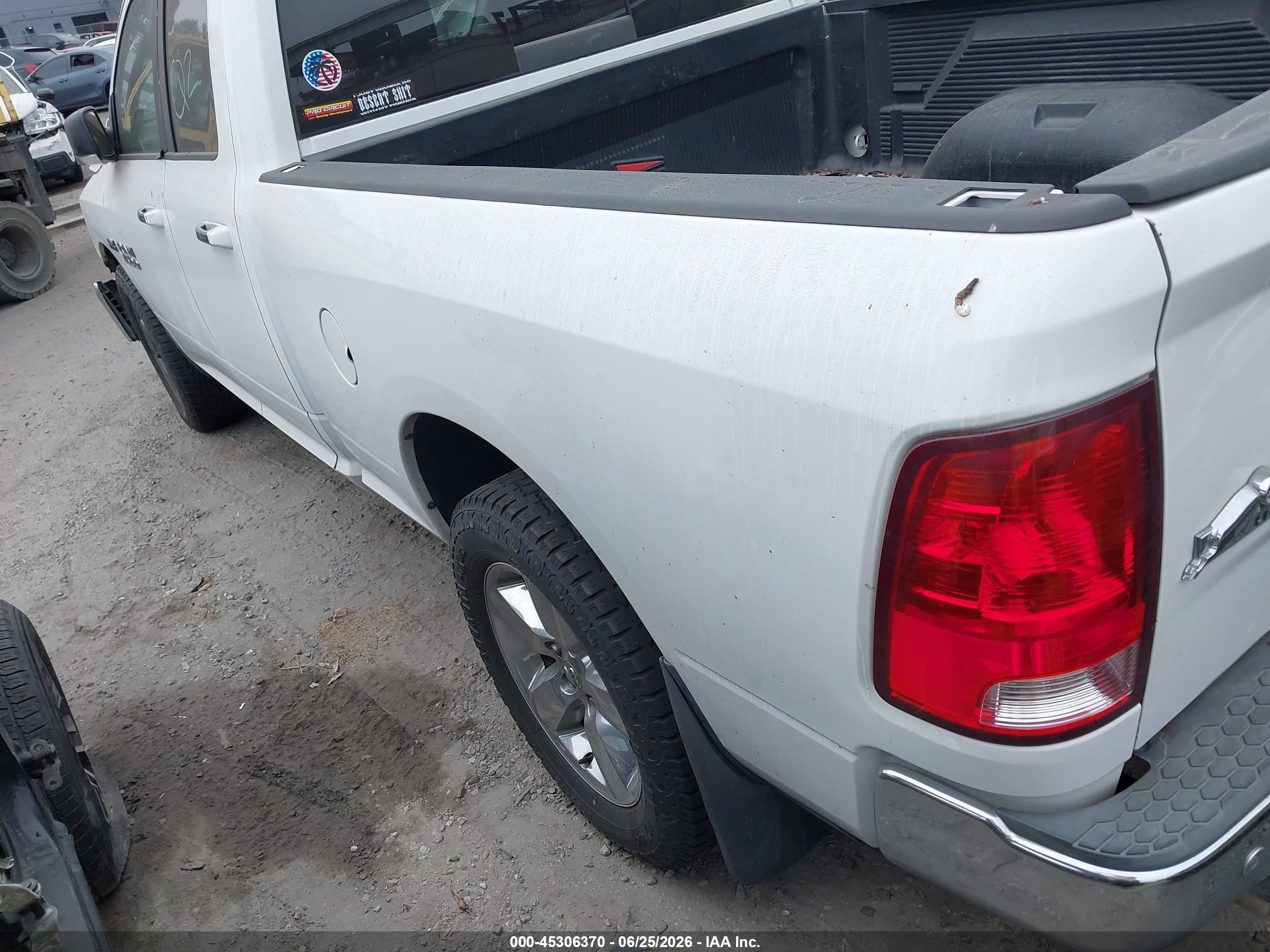 2014 Ram 1500 Big Horn White vin: 1C6RR6GT0ES154811