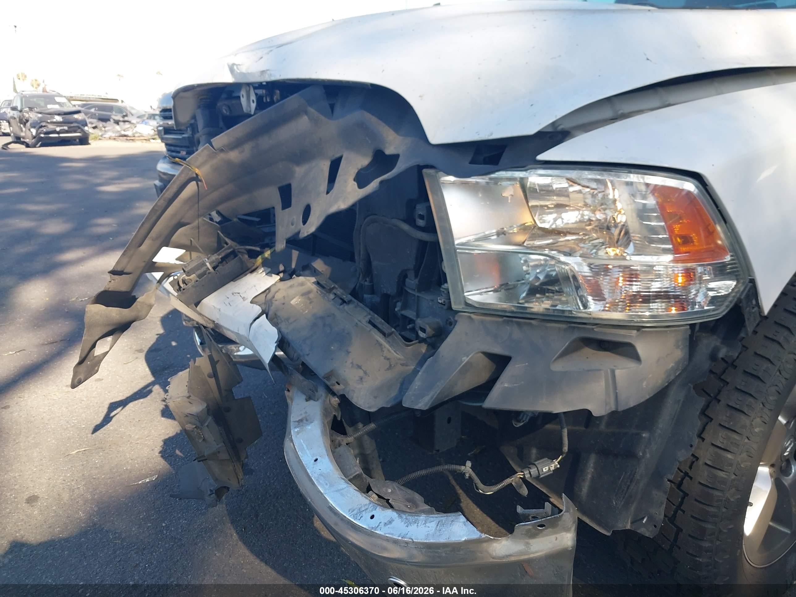 2014 Ram 1500 Big Horn White vin: 1C6RR6GT0ES154811