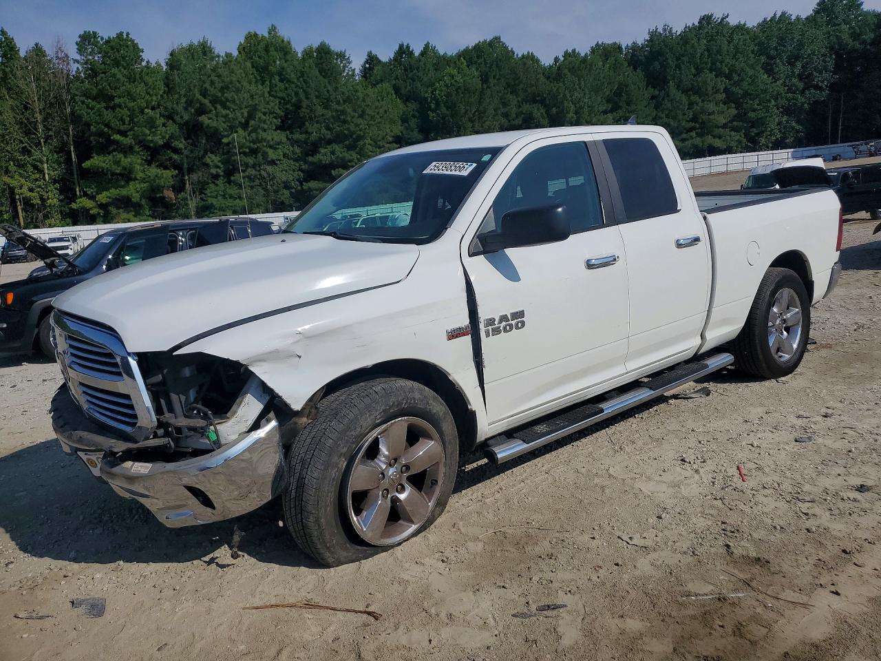 2013 Ram 1500 Slt White vin: 1C6RR6GT1DS633799