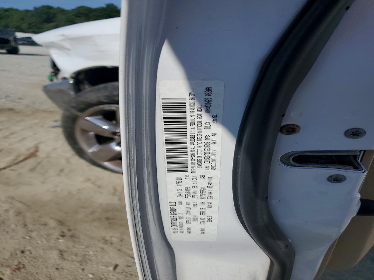 2013 Ram 1500 Slt White vin: 1C6RR6GT1DS633799