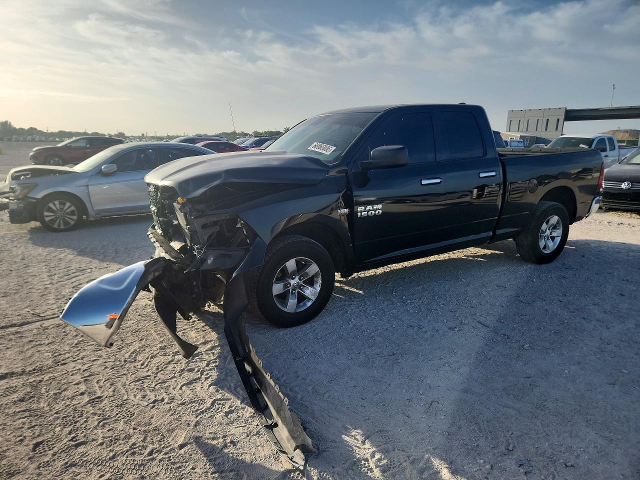 2014 Ram 1500 Slt Черный vin: 1C6RR6GT1ES478124